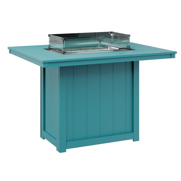Berlin Gardens Donoma 54" Rectangular Counter Height Poly Lumber Fire Pit Table