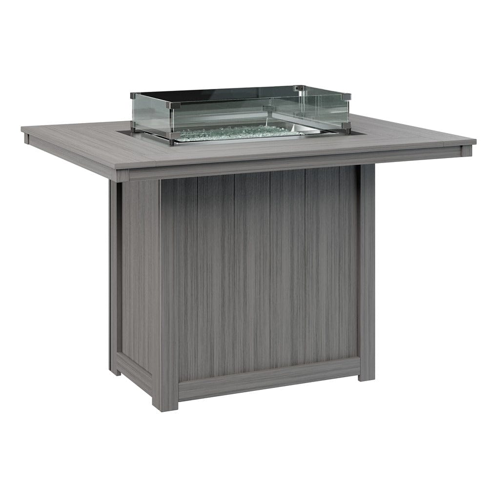 Berlin Gardens Donoma 54″ Rectangular Counter Height Poly Lumber Fire Pit Table