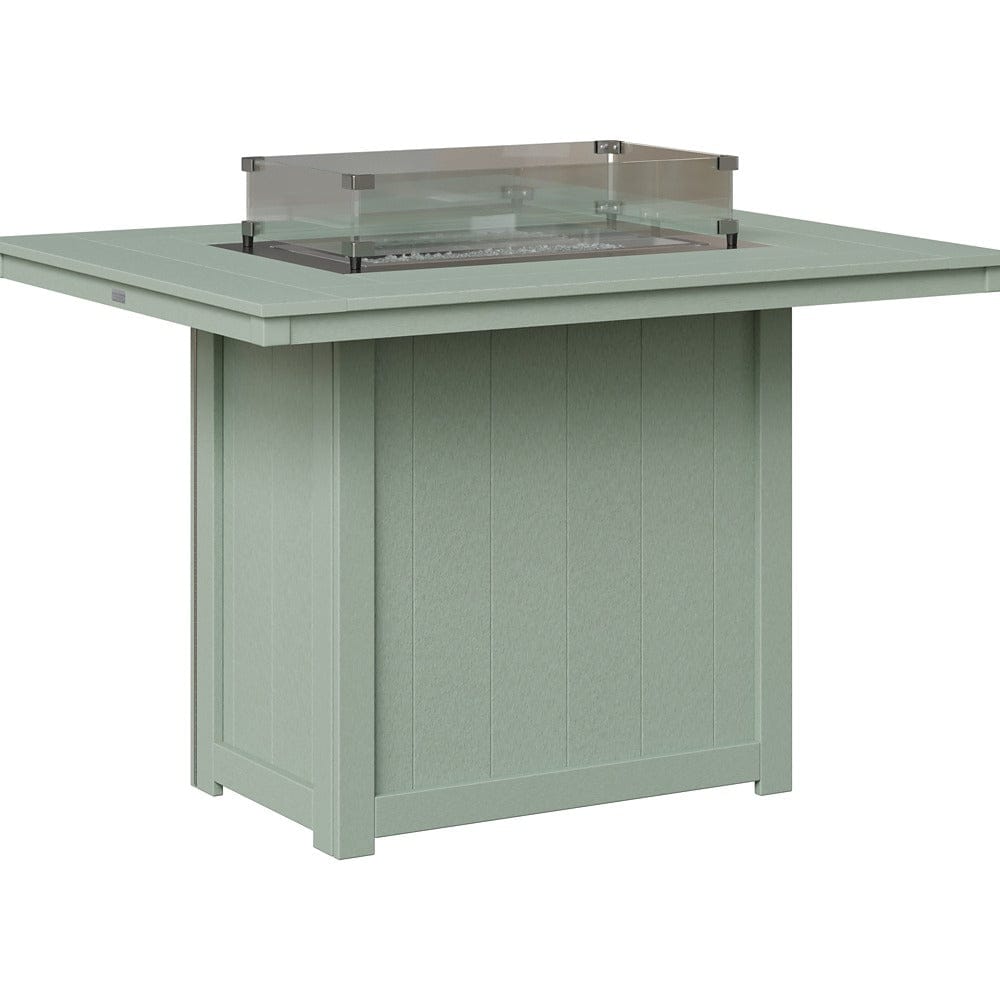 Berlin Gardens Donoma 54″ Rectangular Counter Height Poly Lumber Fire Pit Table