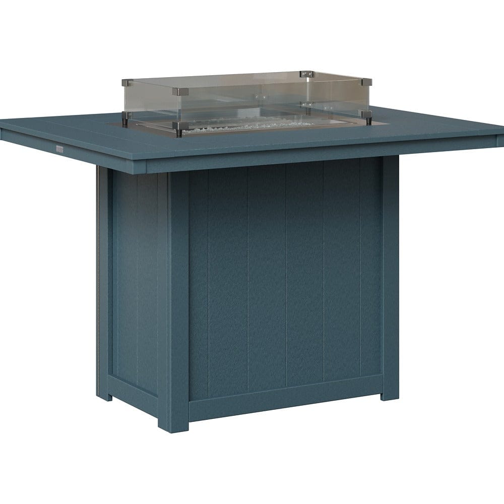Berlin Gardens Donoma 54″ Rectangular Counter Height Poly Lumber Fire Pit Table