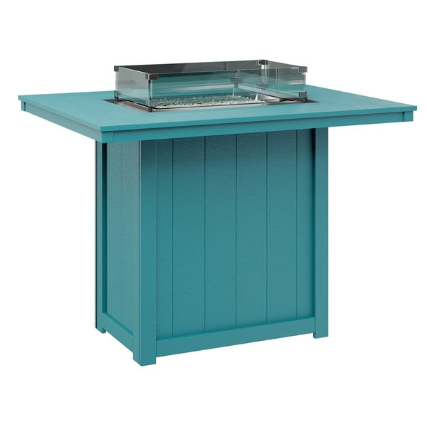 Berlin Gardens Donoma 54? Rectangular Bar Poly Lumber Fire Pit Table