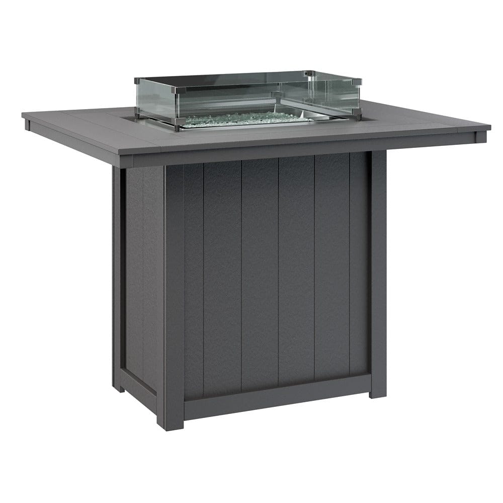 Berlin Gardens Donoma 54″ Rectangular Bar Poly Lumber Fire Pit Table