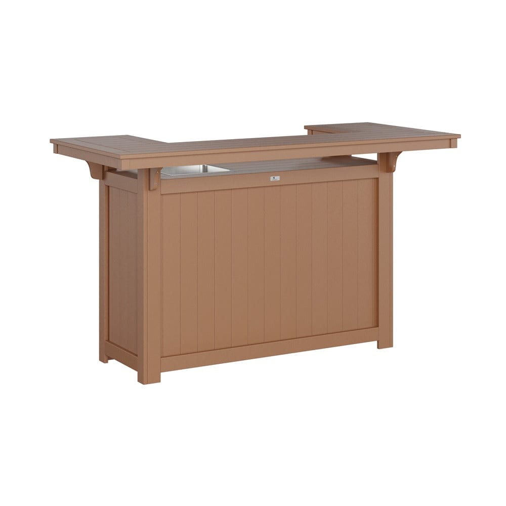 Berlin Gardens Poly Lumber Outdoor Island with Ice Bowl