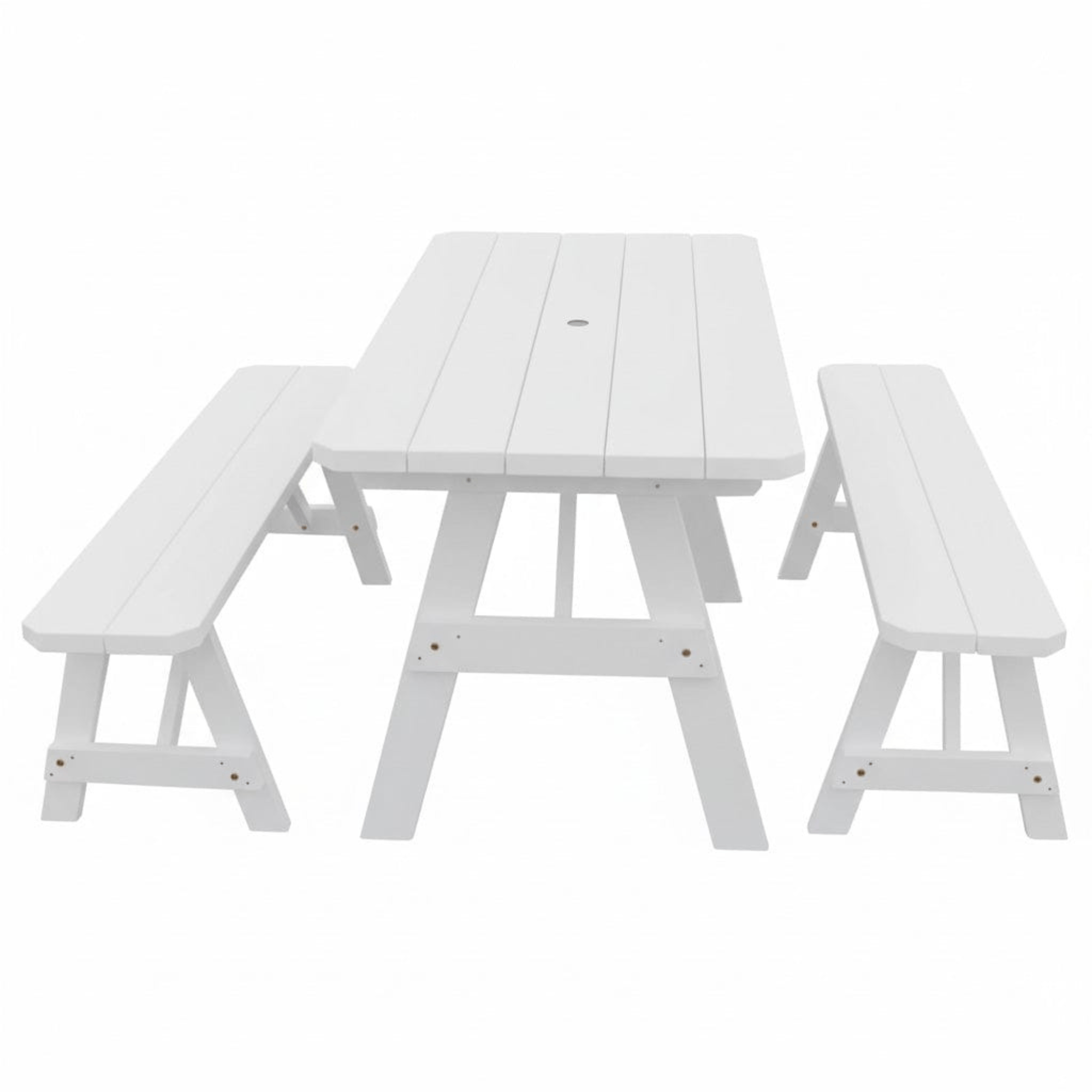 Keystone Amish Co. Pine Traditional Outdoor Dining Set with Benches
