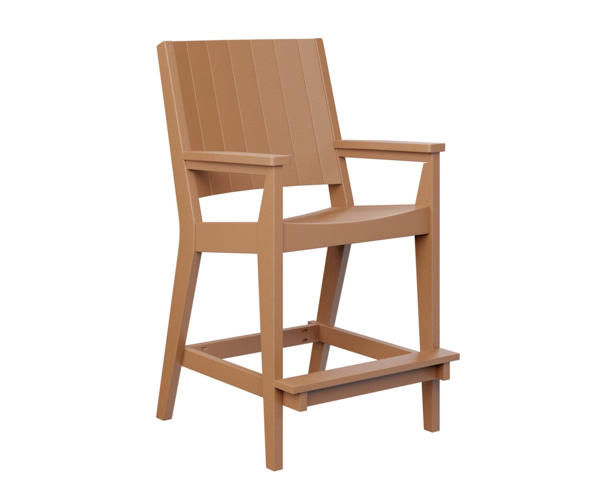 Berlin Gardens Mayhew Outdoor Poly Lumber Chat Bar Height Chair