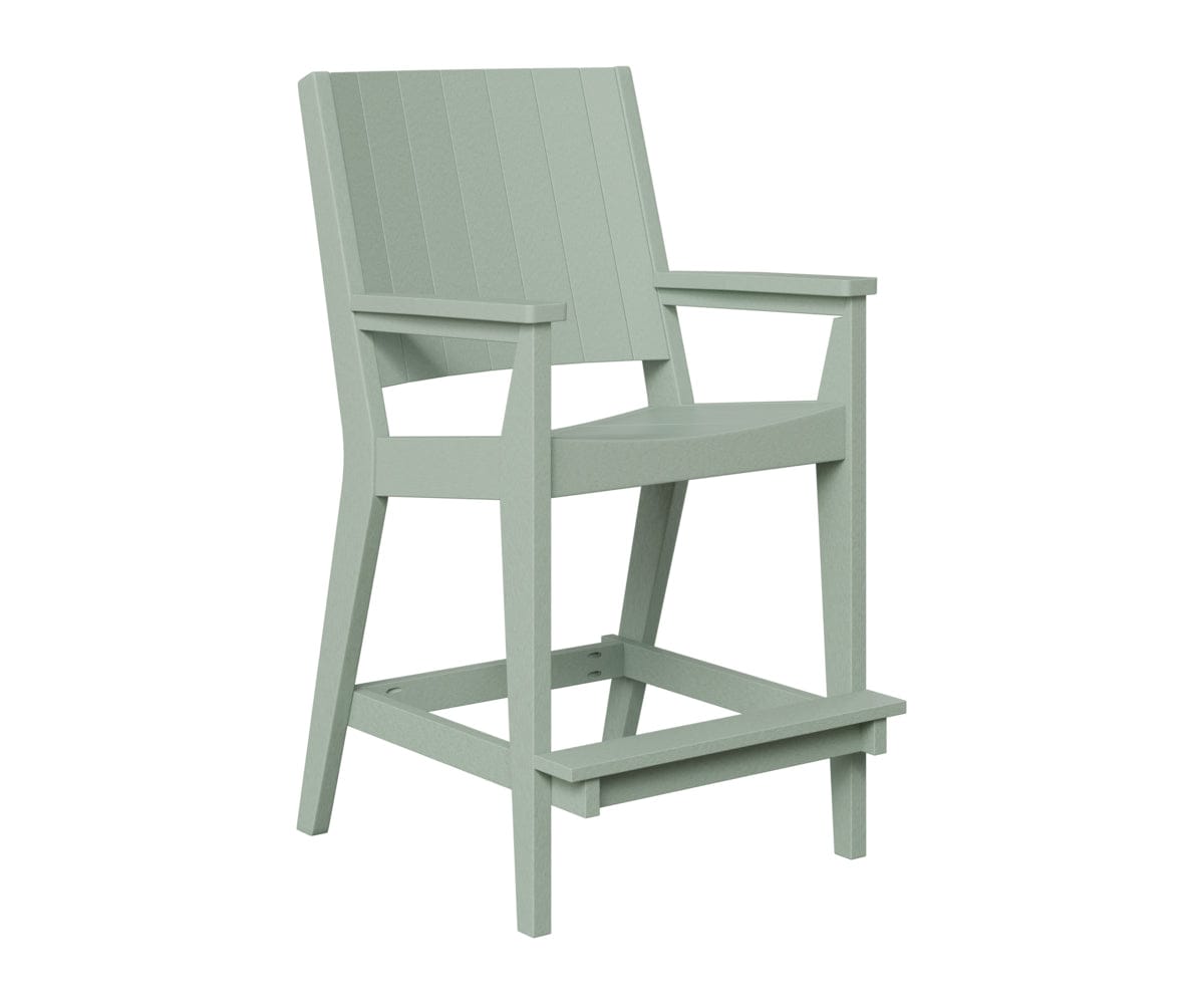 Berlin Gardens Mayhew Outdoor Poly Lumber Chat Bar Height Chair