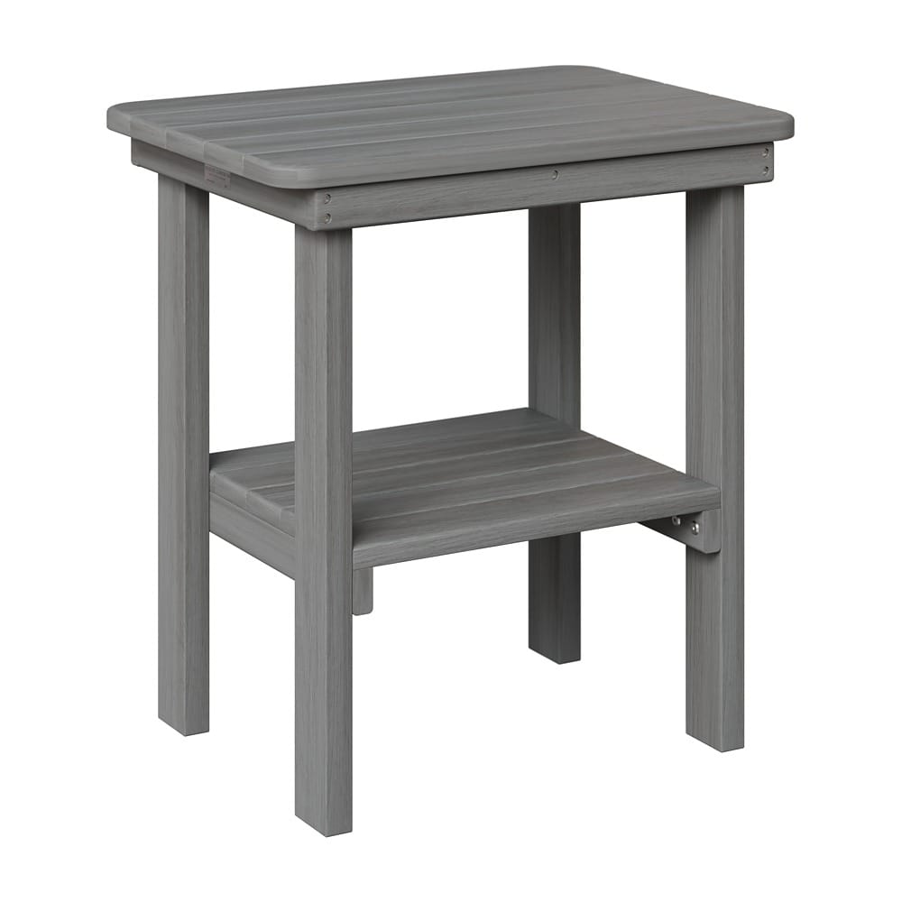 Berlin Gardens Outdoor Rectangular Poly End Table
