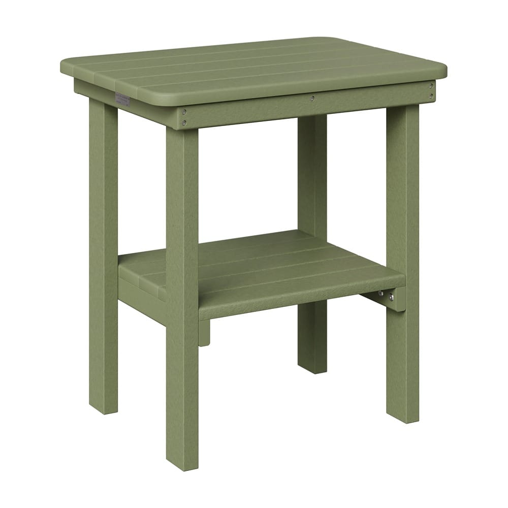 Berlin Gardens Outdoor Rectangular Poly End Table