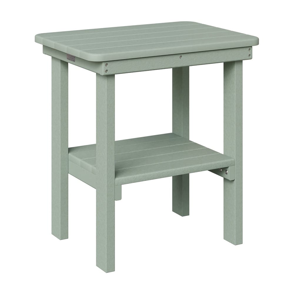 Berlin Gardens Outdoor Rectangular Poly End Table