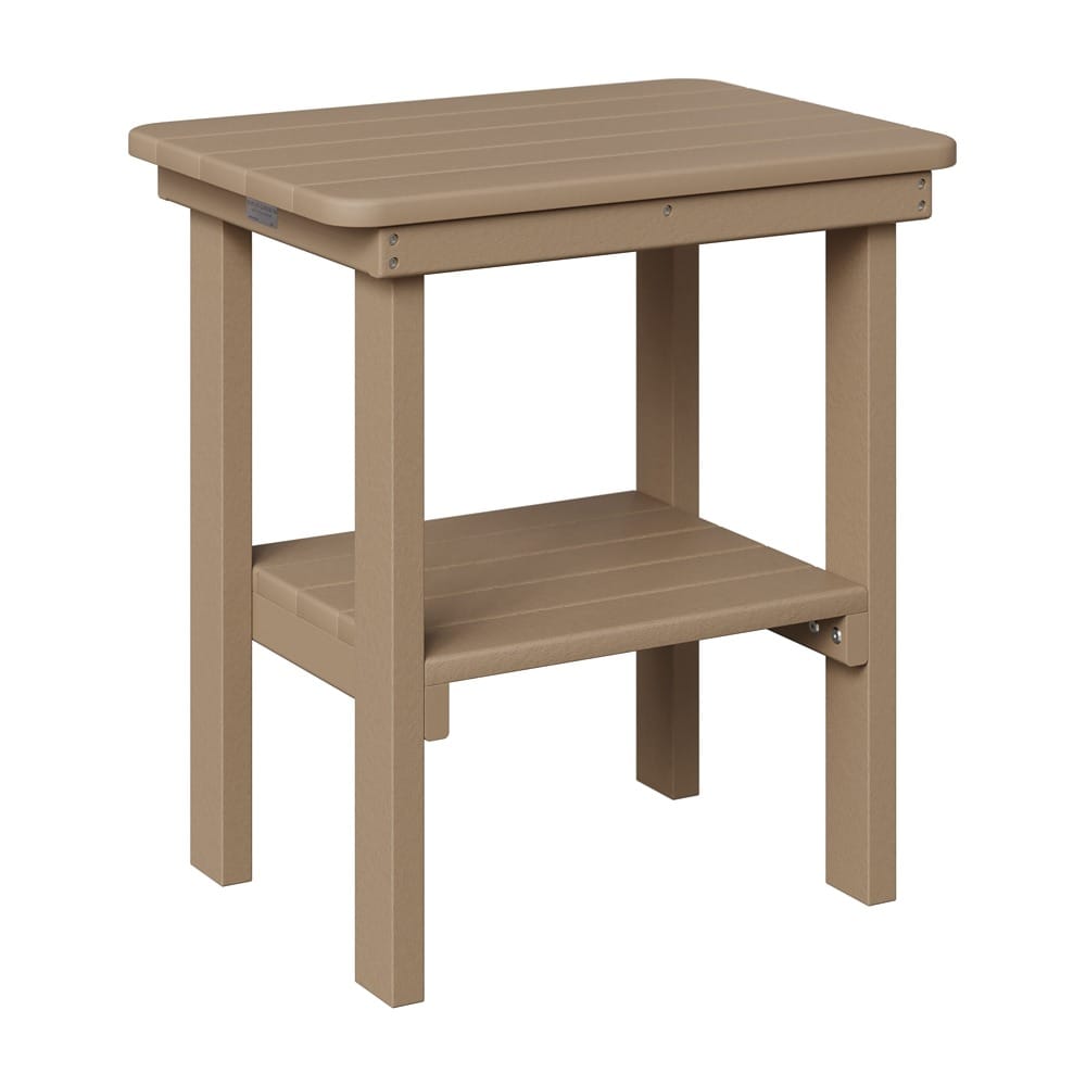 Berlin Gardens Outdoor Rectangular Poly End Table
