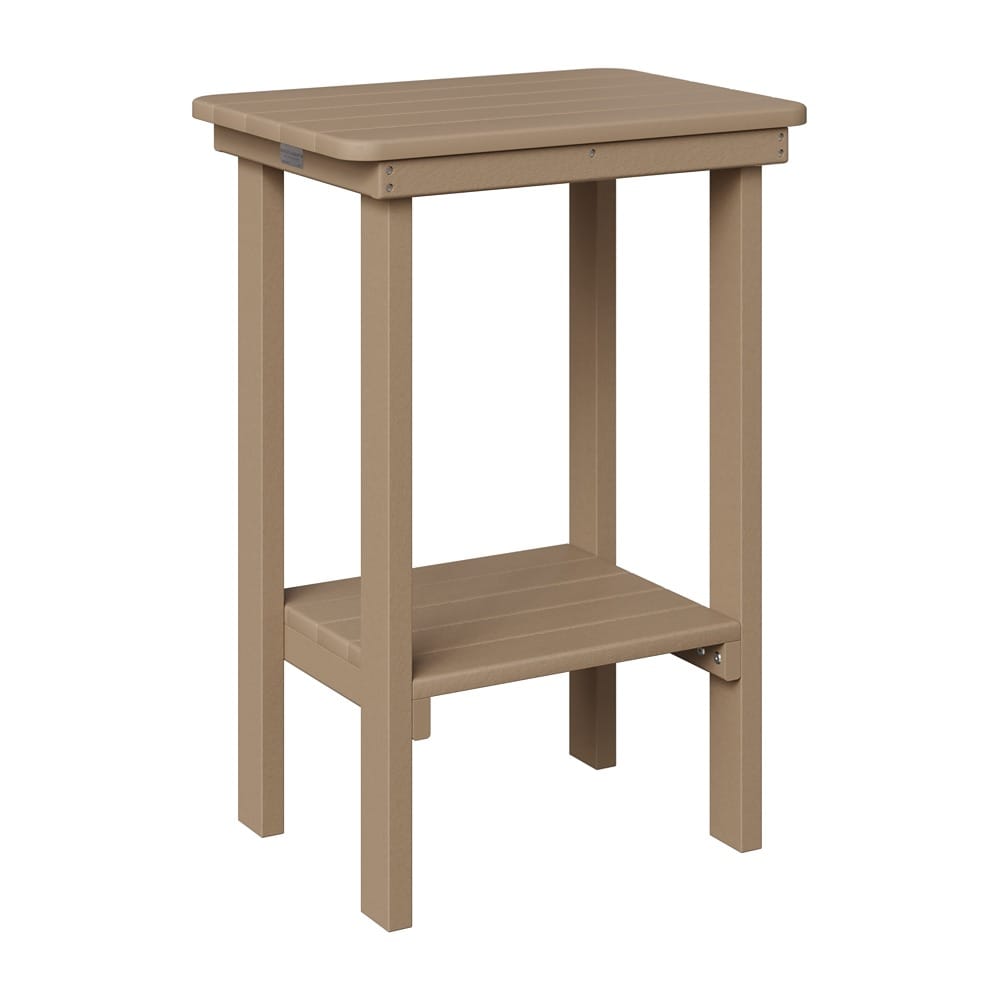 Berlin Gardens Poly Outdoor Counter Height Rectangular End Table