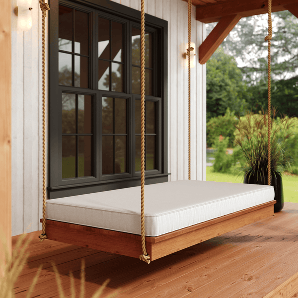 Keystone Amish Co. Laguna Twin Size Cedar Daybed Swing With Ropes Keystone Amish Co. Laguna Twin Size Cedar Daybed Swing With Ropes