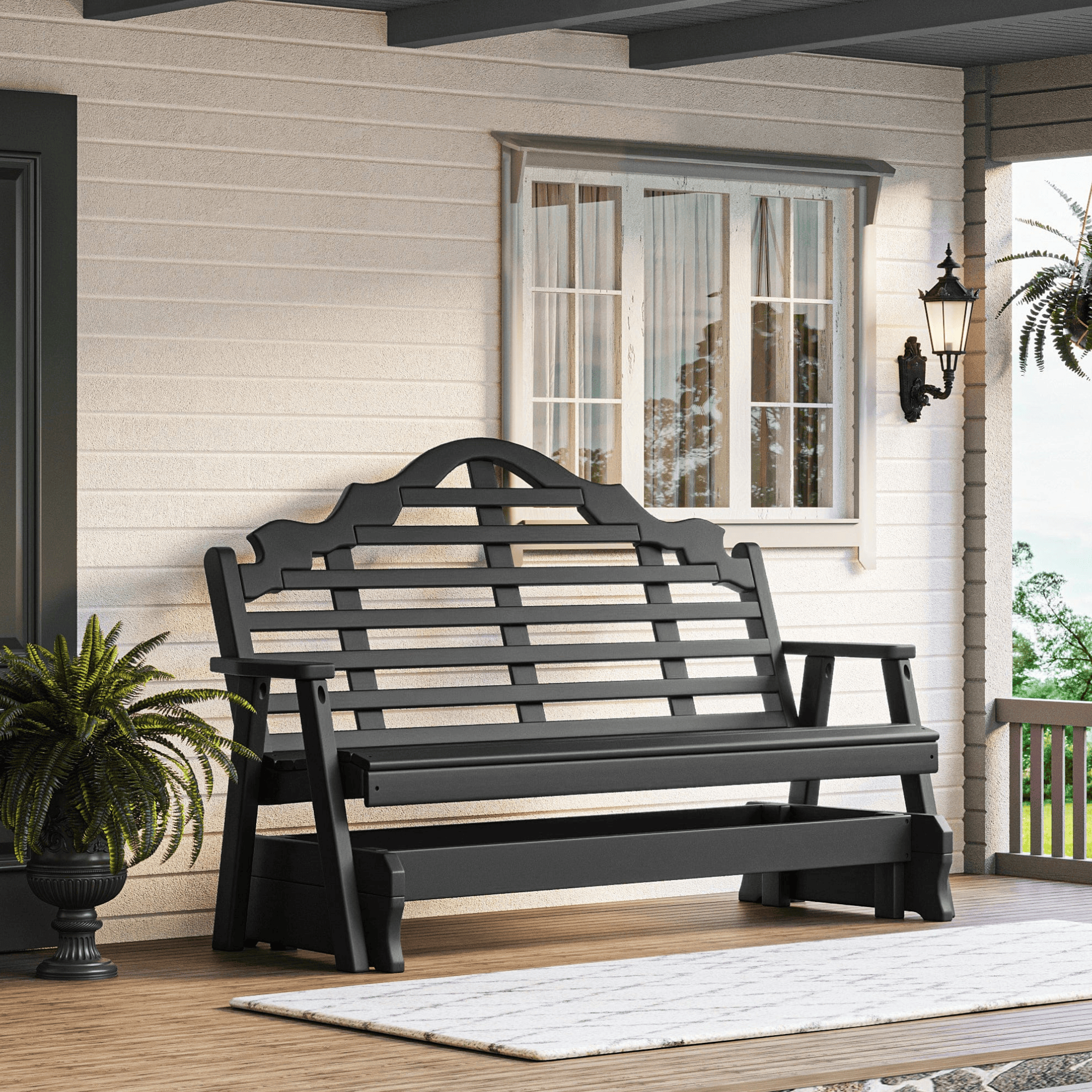 Keystone Amish Co. Milan Poly Composite Porch Glider