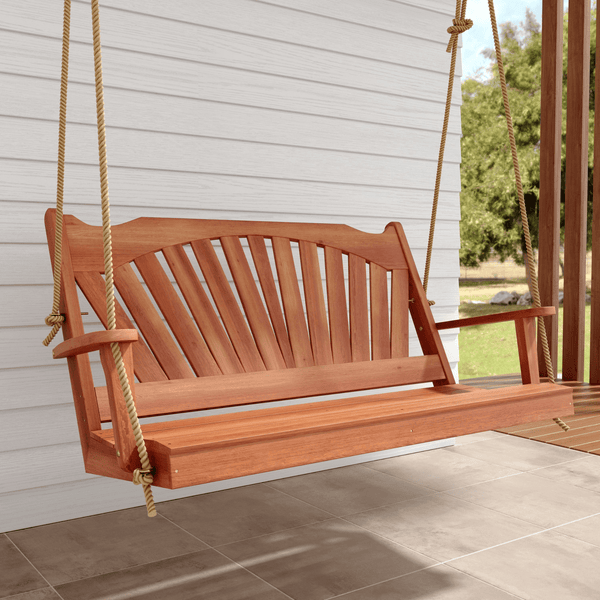 Keystone Amish Co. Sunburst Red Cedar Porch Swing