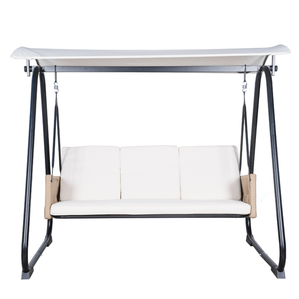 East Green Parker Patio Swing with Canopy Stand