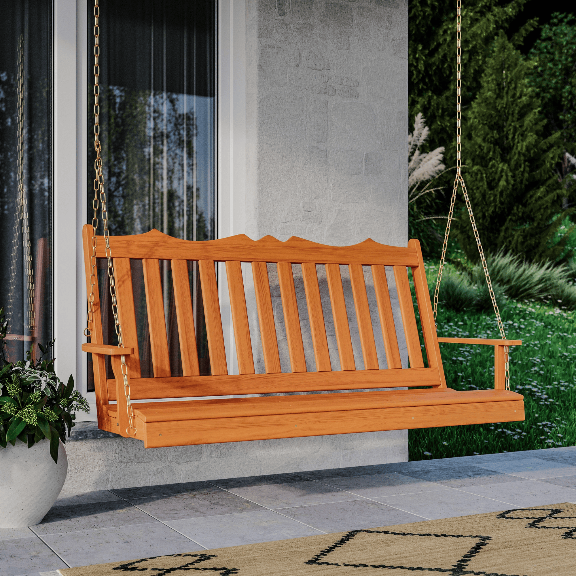 Keystone Amish Co. York Red Cedar Porch Swing