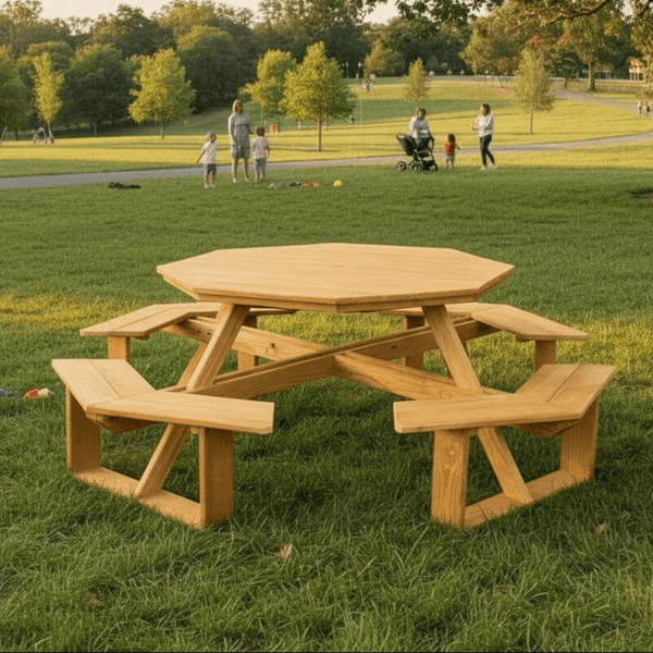 Keystone Amish Co. Pressure Treated Pine Octagon Picnic Table