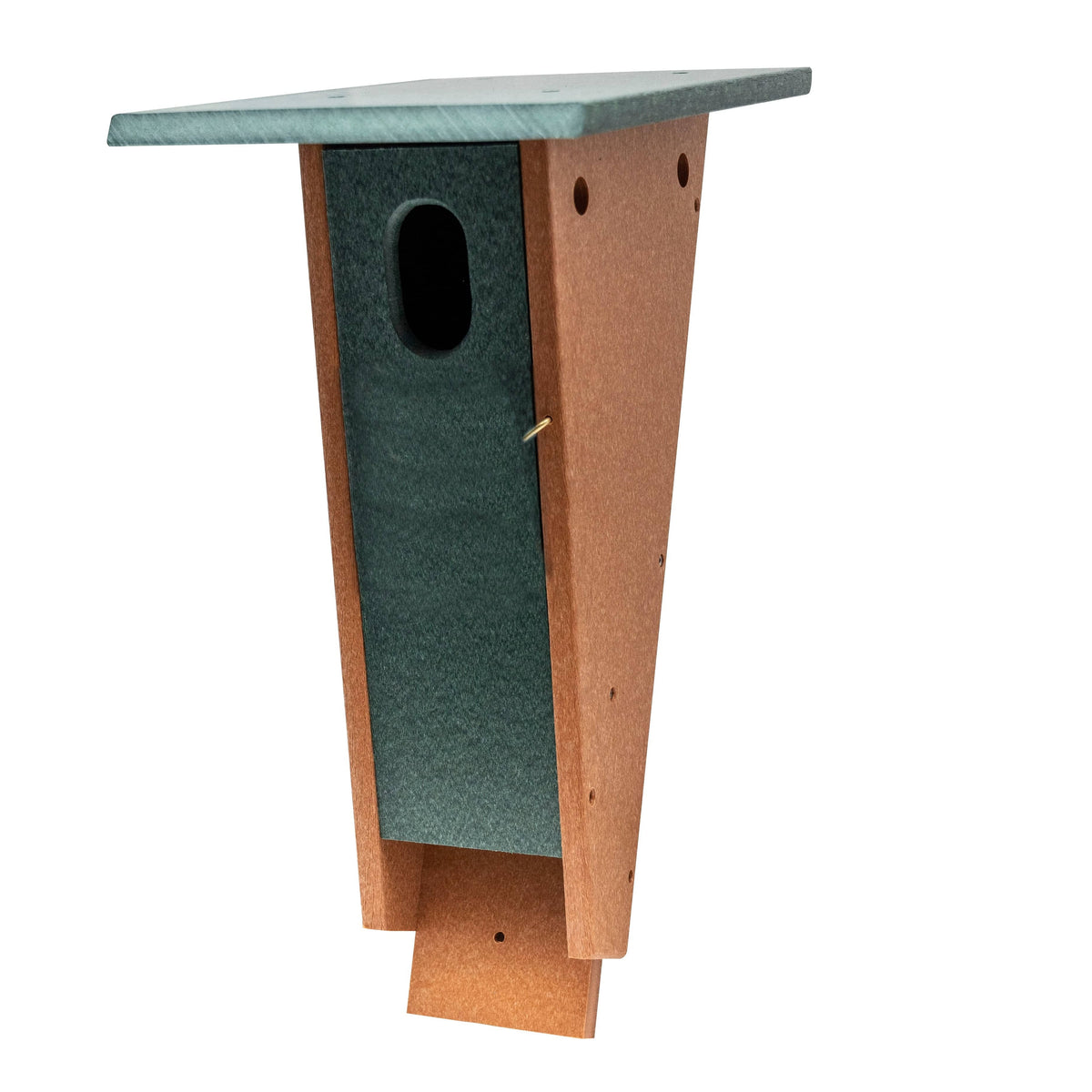 Stratton Field Poly Lumber Wall or Post-Mount Slant-Front Bluebird Hou