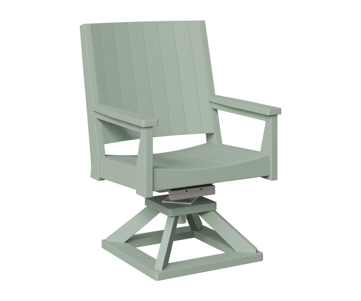 Berlin Gardens Mayhew Outdoor Poly Lumber Chat Swivel Rocker Dining Chair