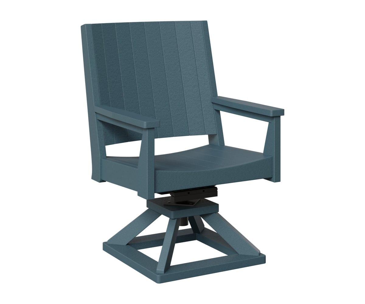 Berlin Gardens Mayhew Outdoor Poly Lumber Chat Swivel Rocker Dining Chair