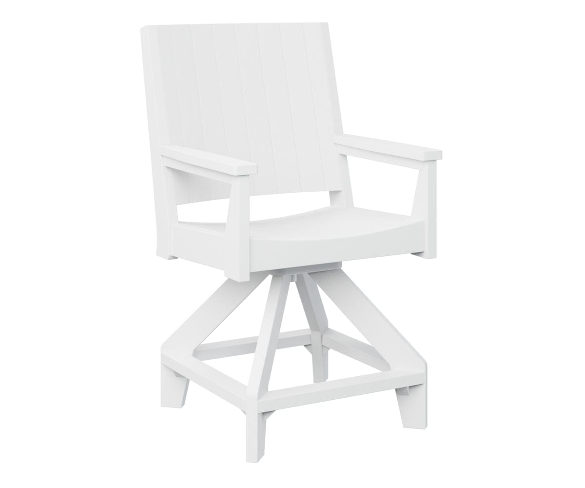 Berlin Gardens Mayhew Outdoor Poly Lumber Chat Swivel Counter Height Chair