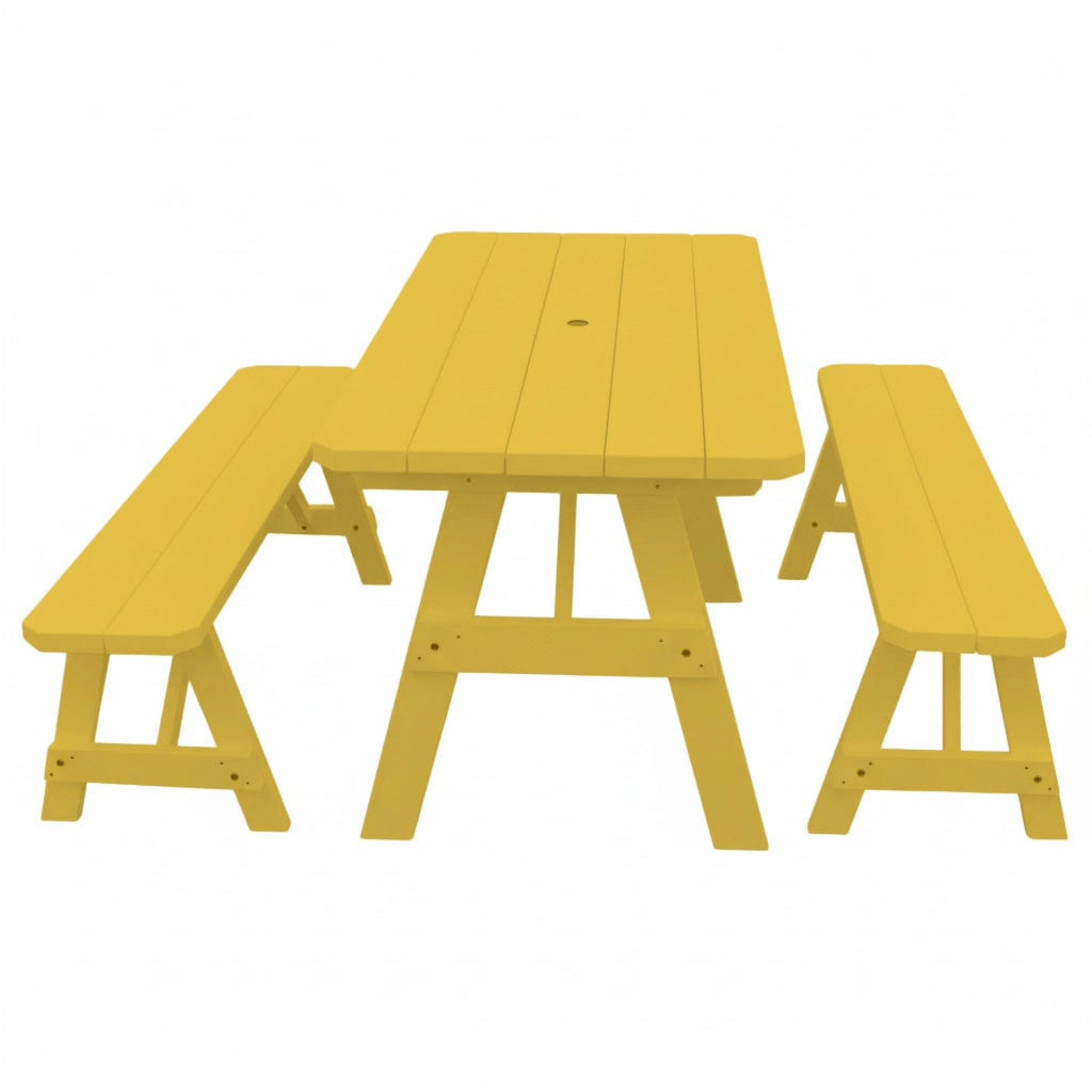 Keystone Amish Co. Pine Traditional Outdoor Dining Set with Benches