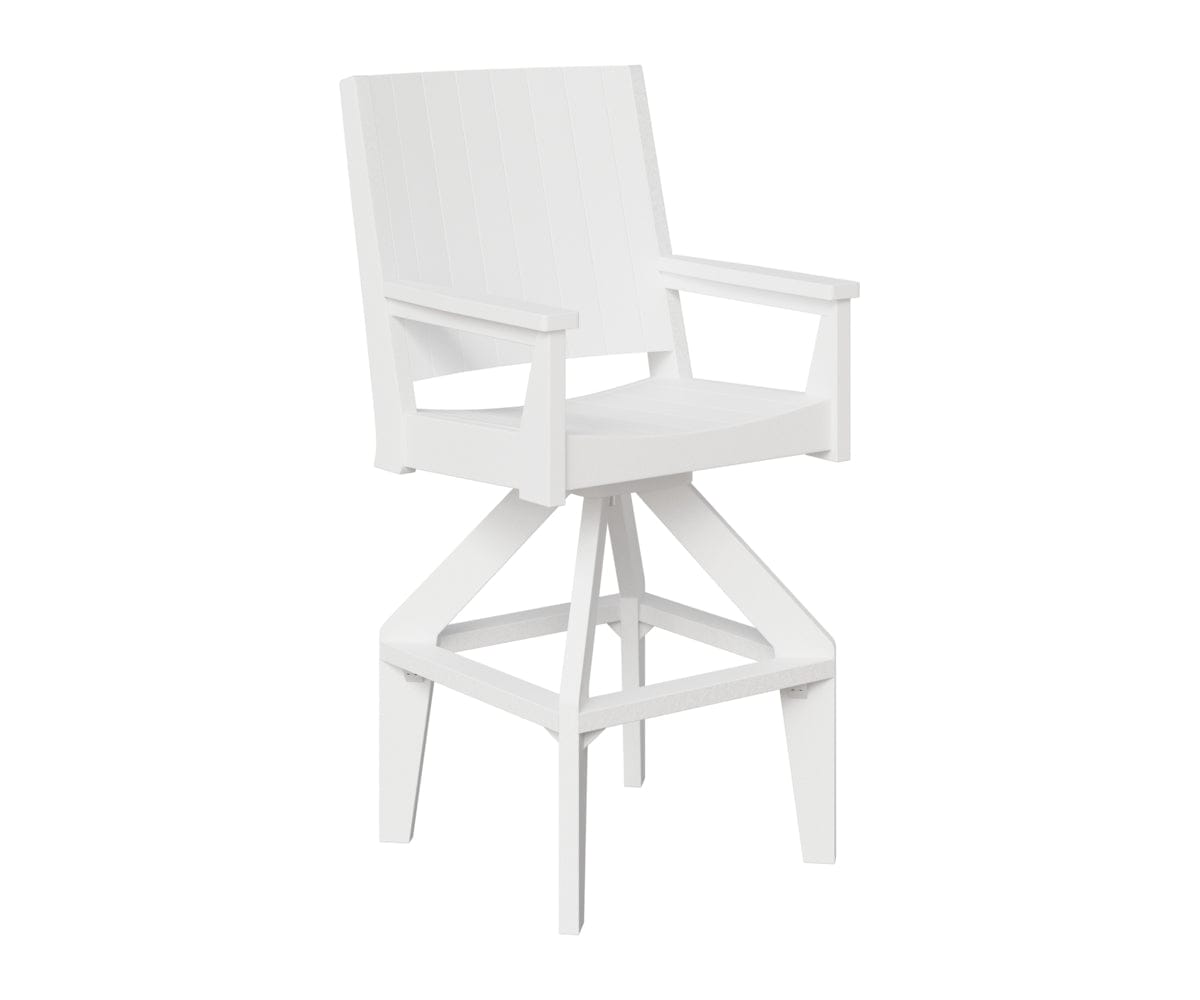 Berlin Gardens Mayhew Outdoor Poly Lumber Chat Extra Tall Swivel Chair