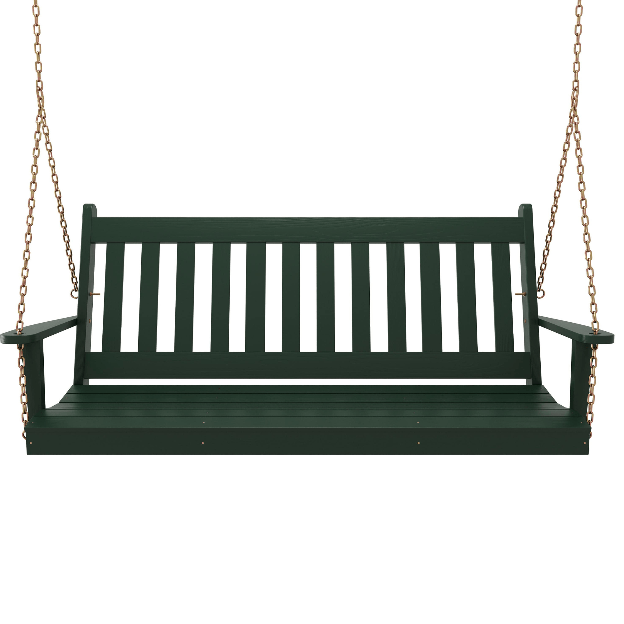 Keystone Amish Co. 4 Foot Franklin Porch Swing, Dark Green
