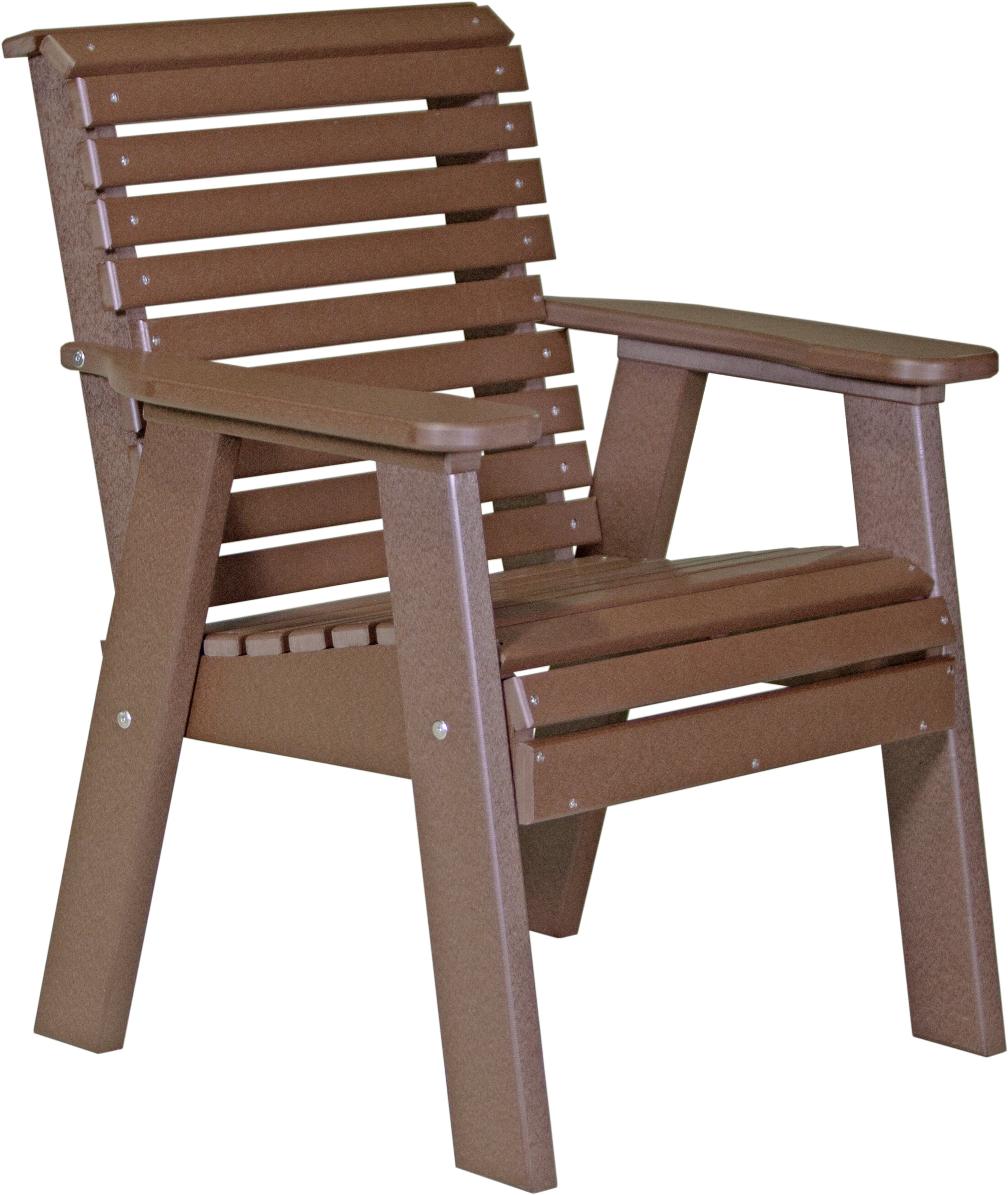 LuxCraft Poly Composite Rollback Outdoor Arm Chair