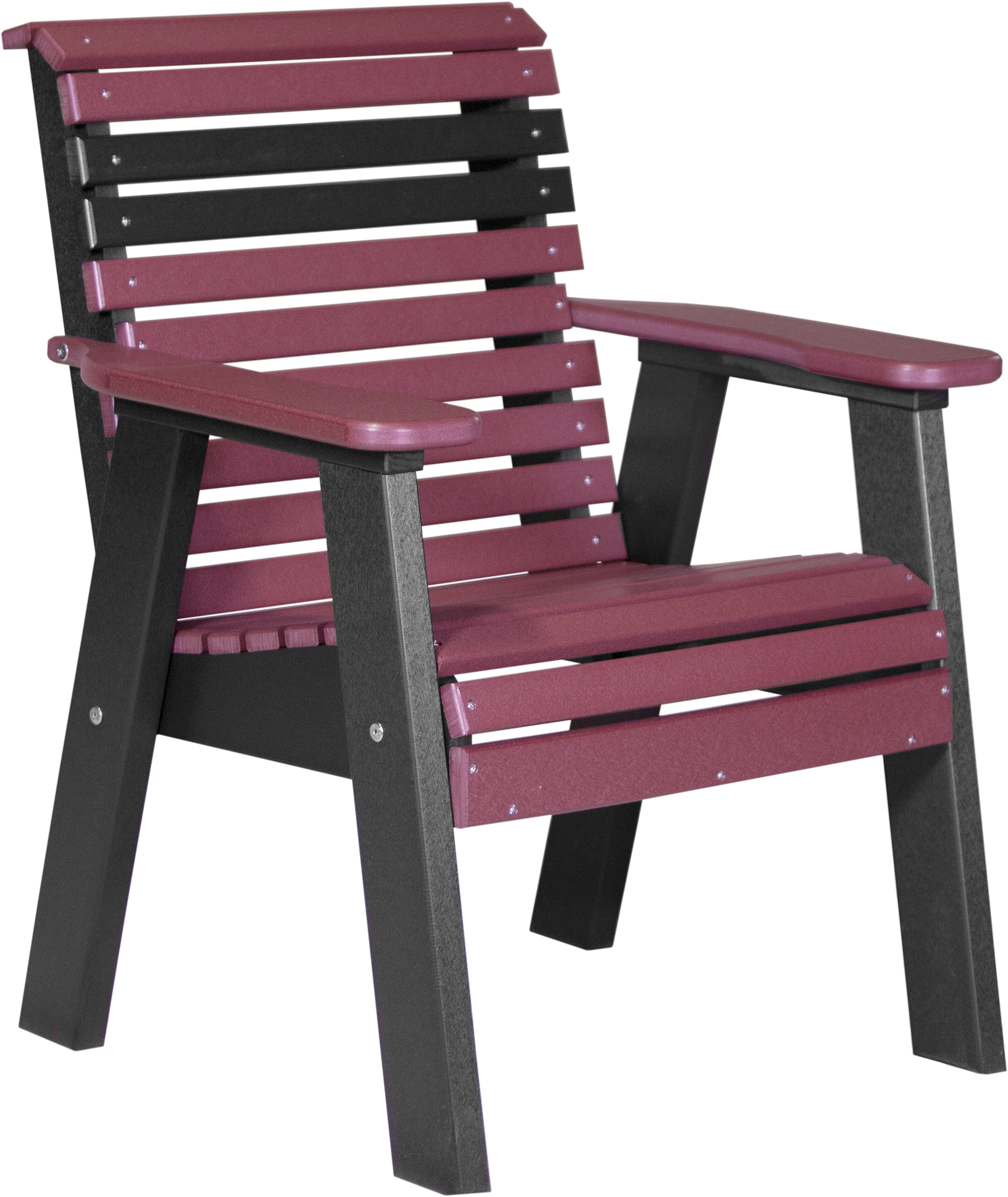 LuxCraft Poly Composite Rollback Outdoor Arm Chair