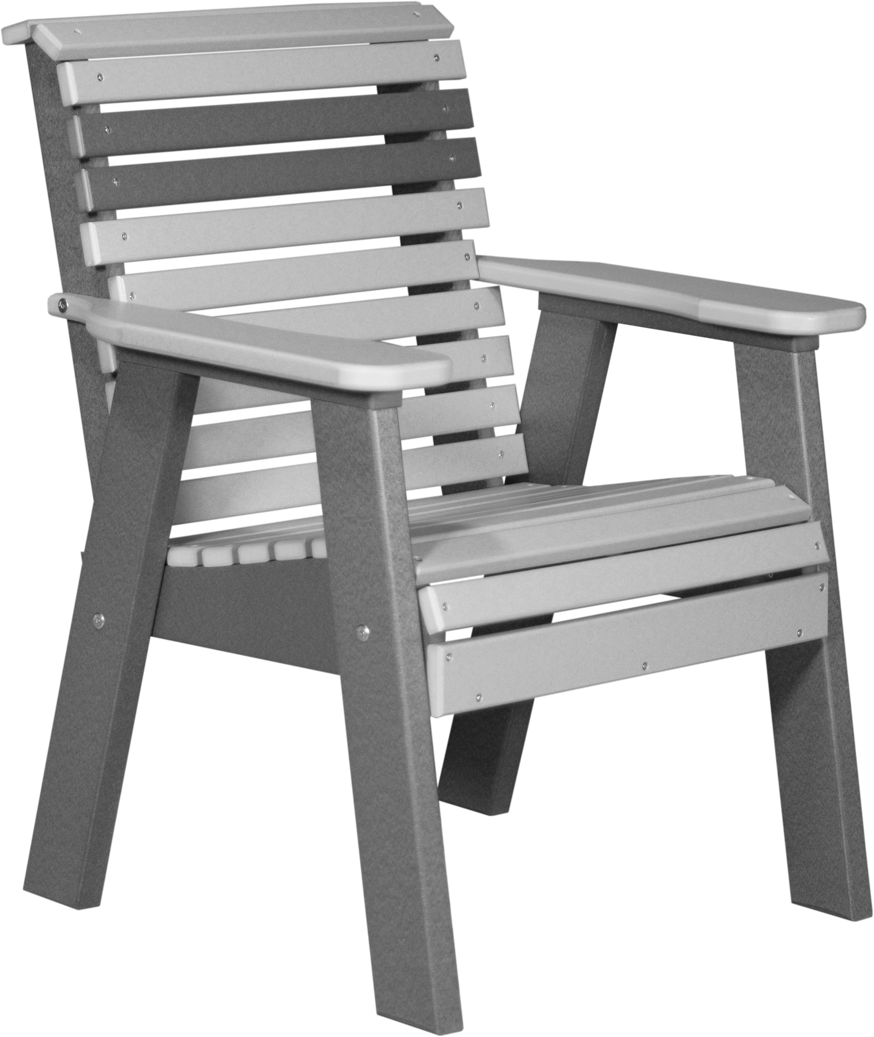 LuxCraft Poly Composite Rollback Outdoor Arm Chair