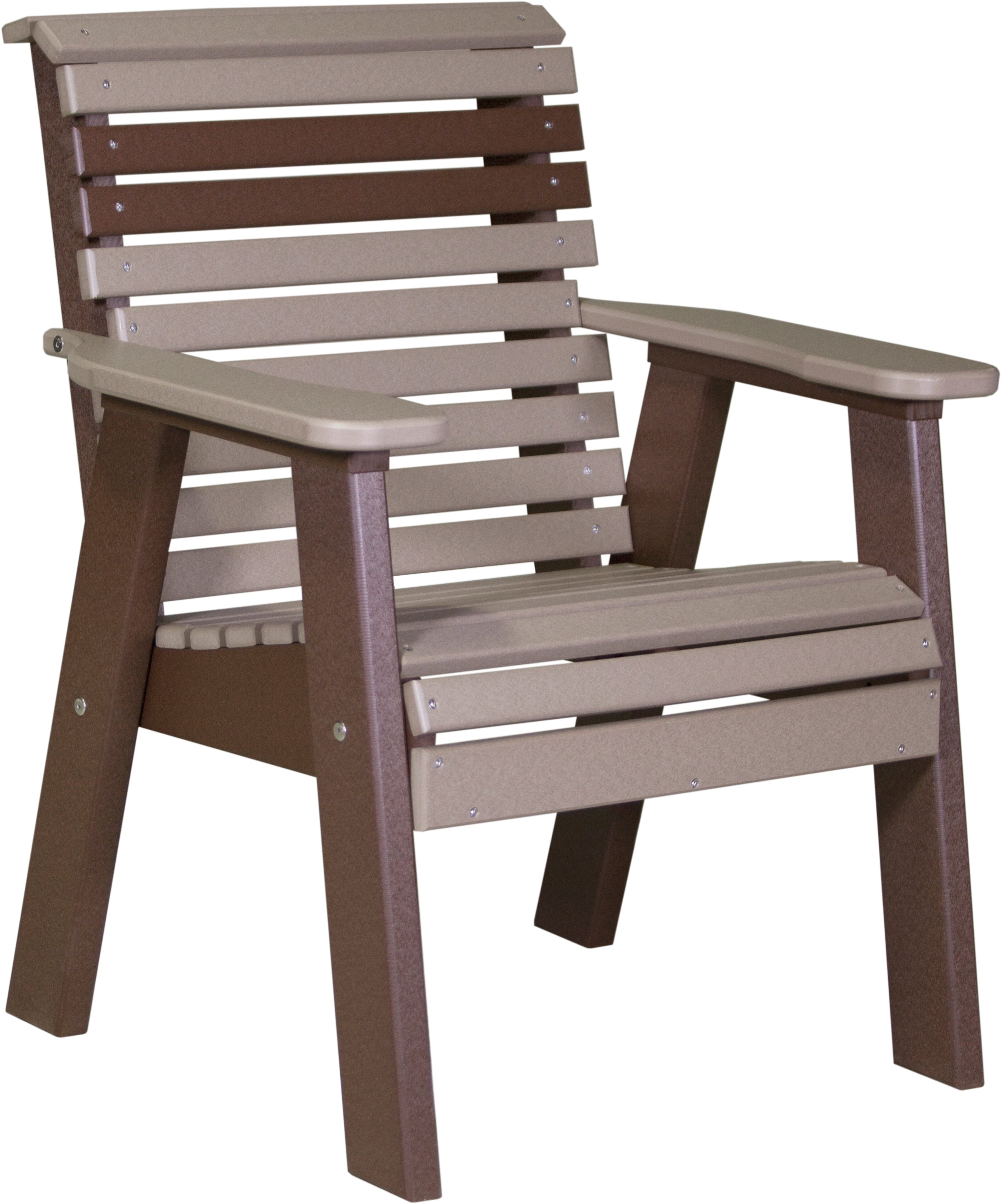 LuxCraft Poly Composite Rollback Outdoor Arm Chair