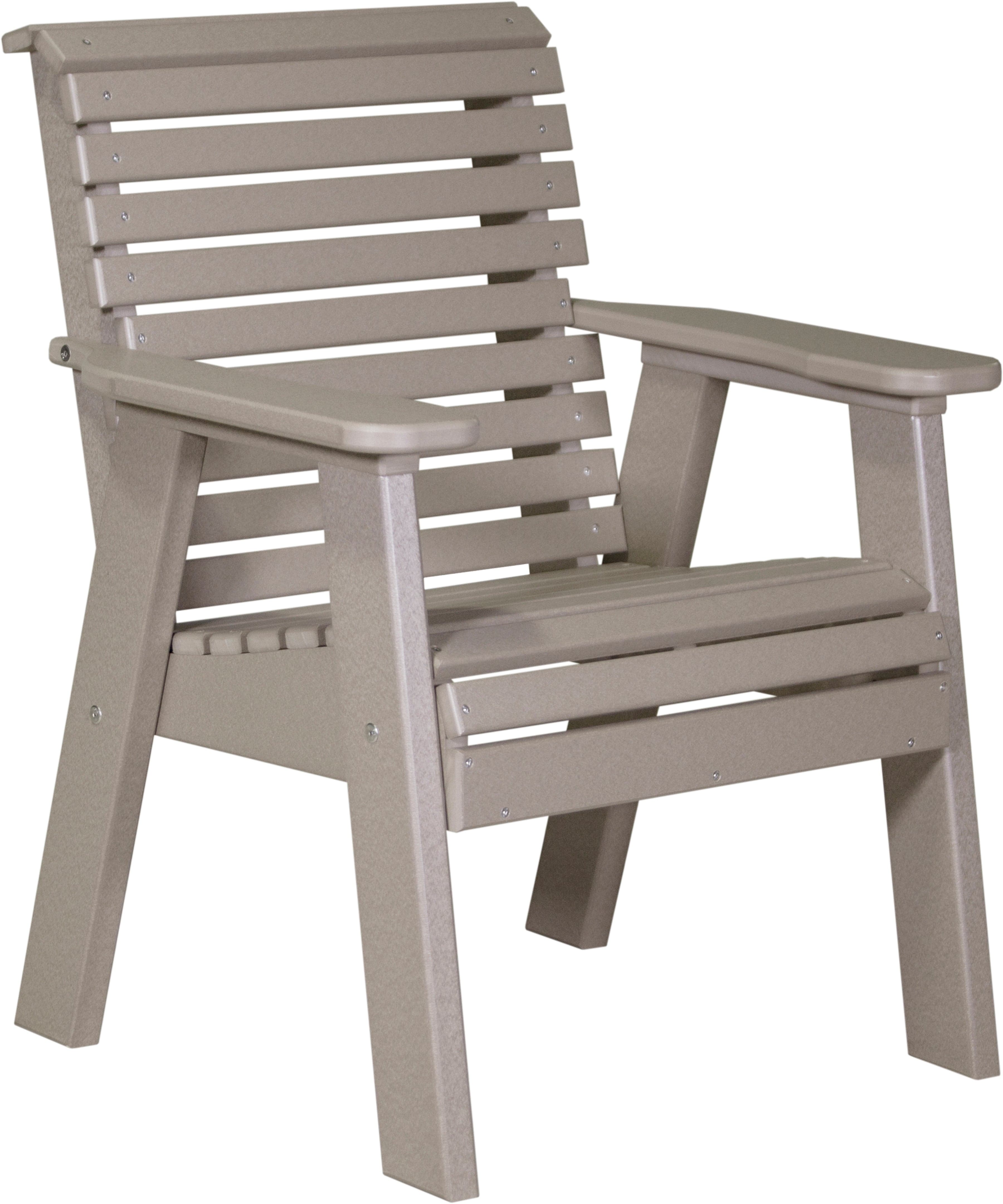 LuxCraft Poly Composite Rollback Outdoor Arm Chair