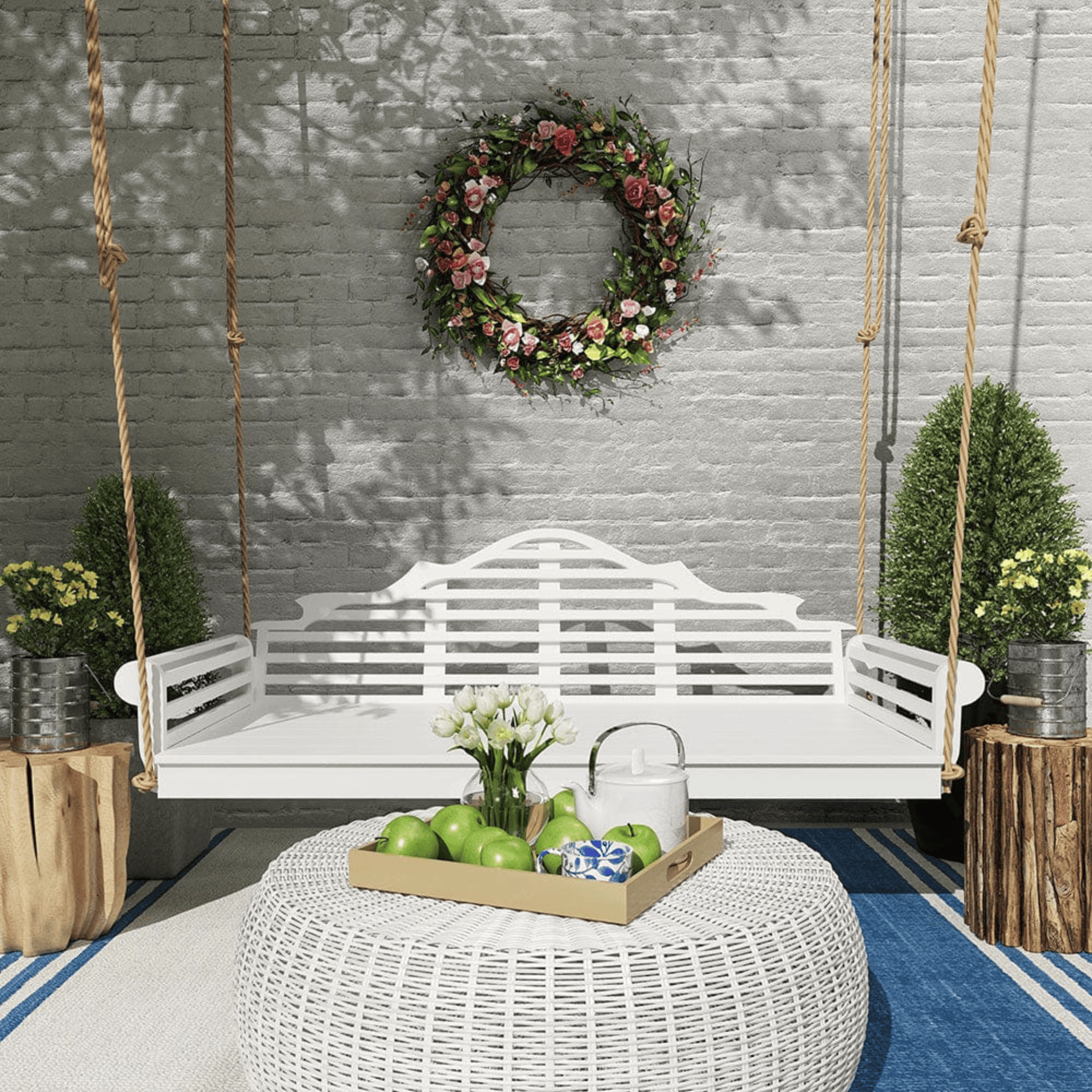 Keystone Amish Co. Milan Porch Swing Bed