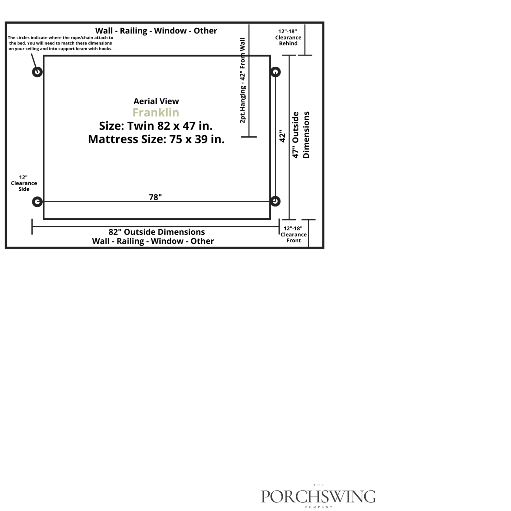 Keystone Amish Co. Franklin Red Cedar Pergola Swing Bed Set