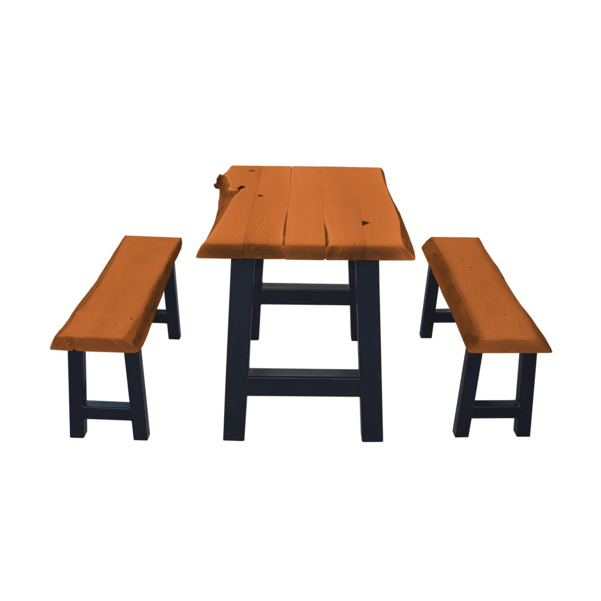 ﻿Keystone Amish Co. Elsmere Table and Bench Dining Set