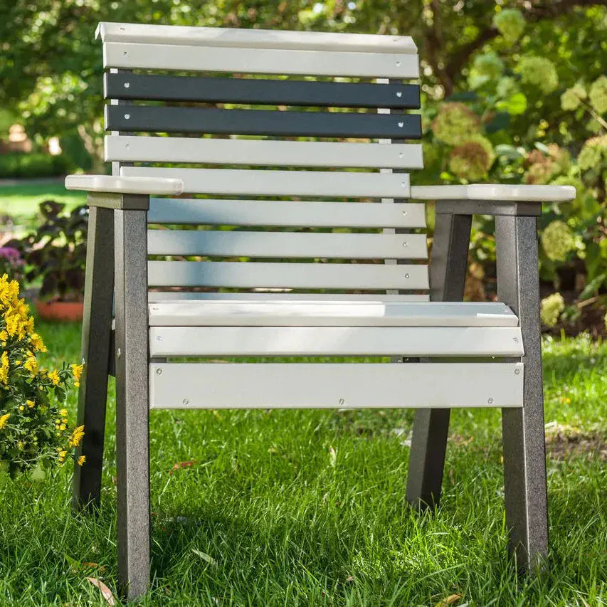 Arm chair in Dove Gray and Black