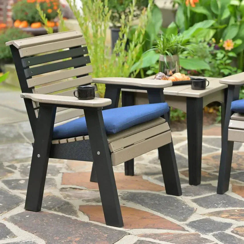 Arm chair in Weatherwood and Black