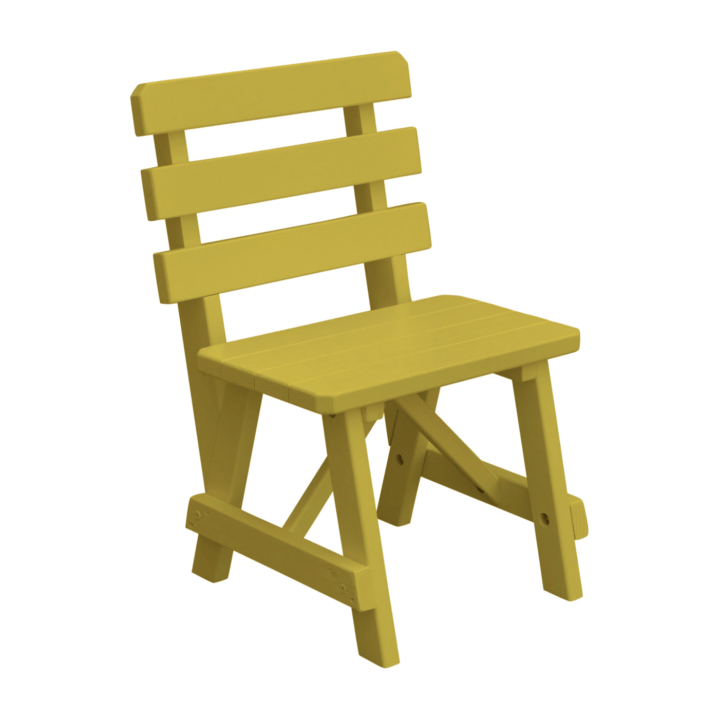 Keystone Amish Co. Traditional Wooden Backed Outdoor Bench