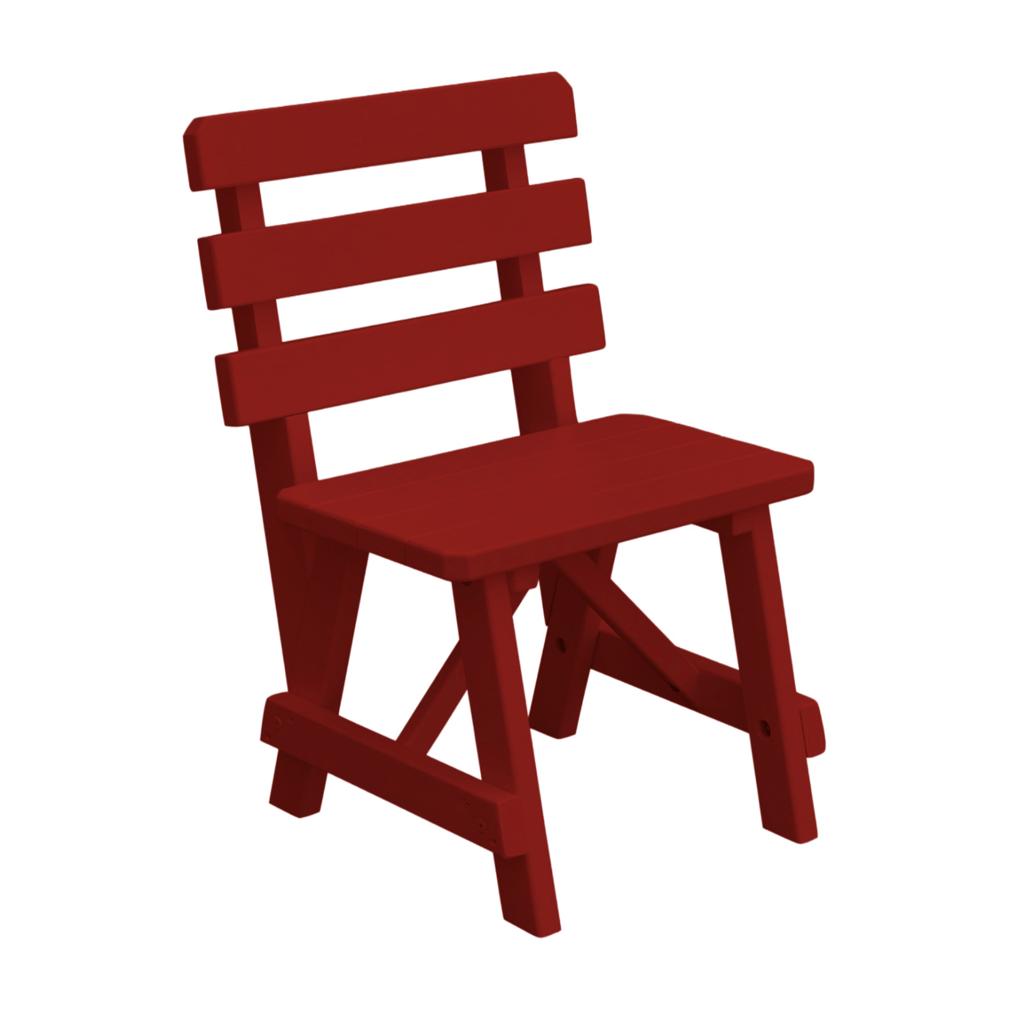 Keystone Amish Co. Traditional Wooden Backed Outdoor Bench