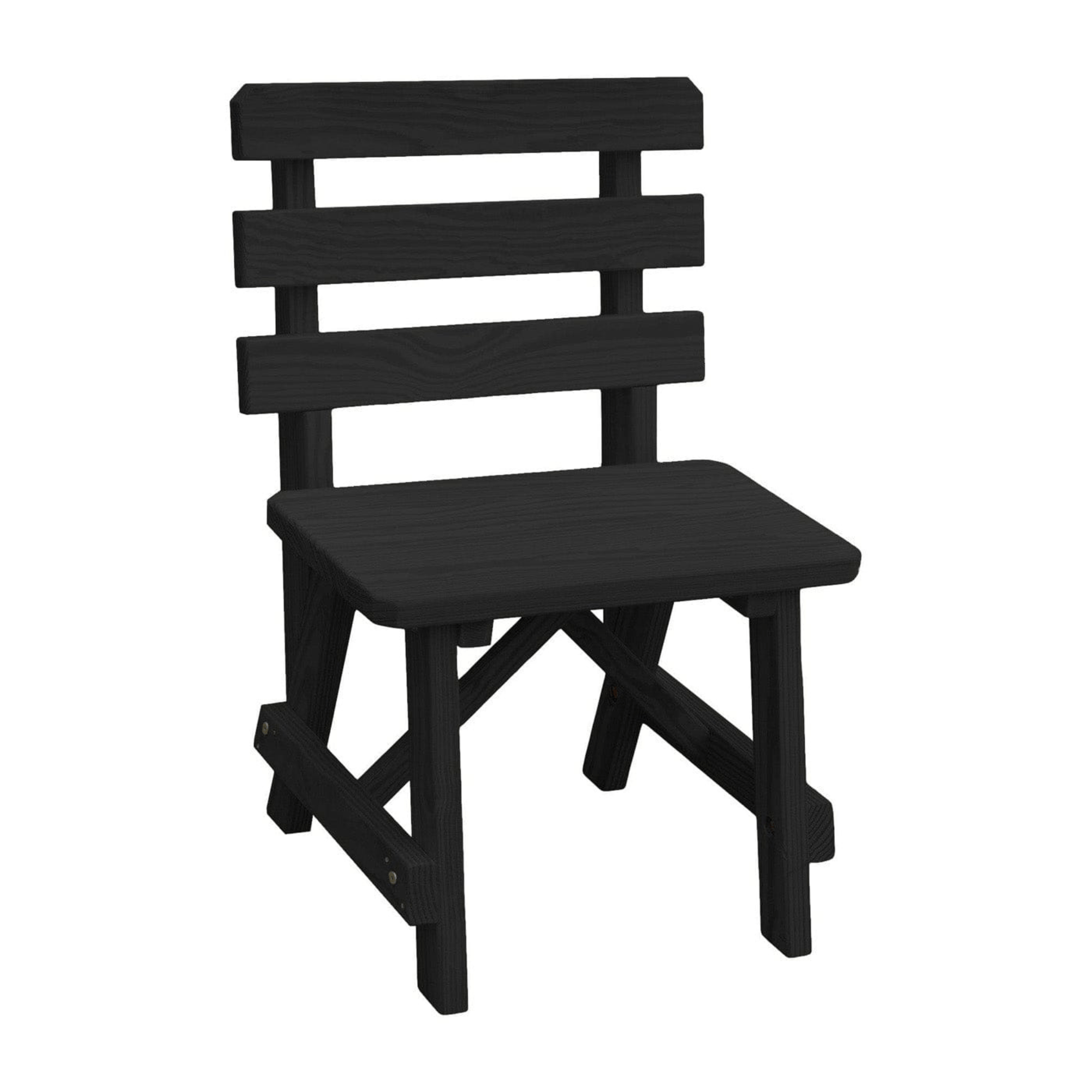 Keystone Amish Co. Traditional Wooden Backed Outdoor Bench