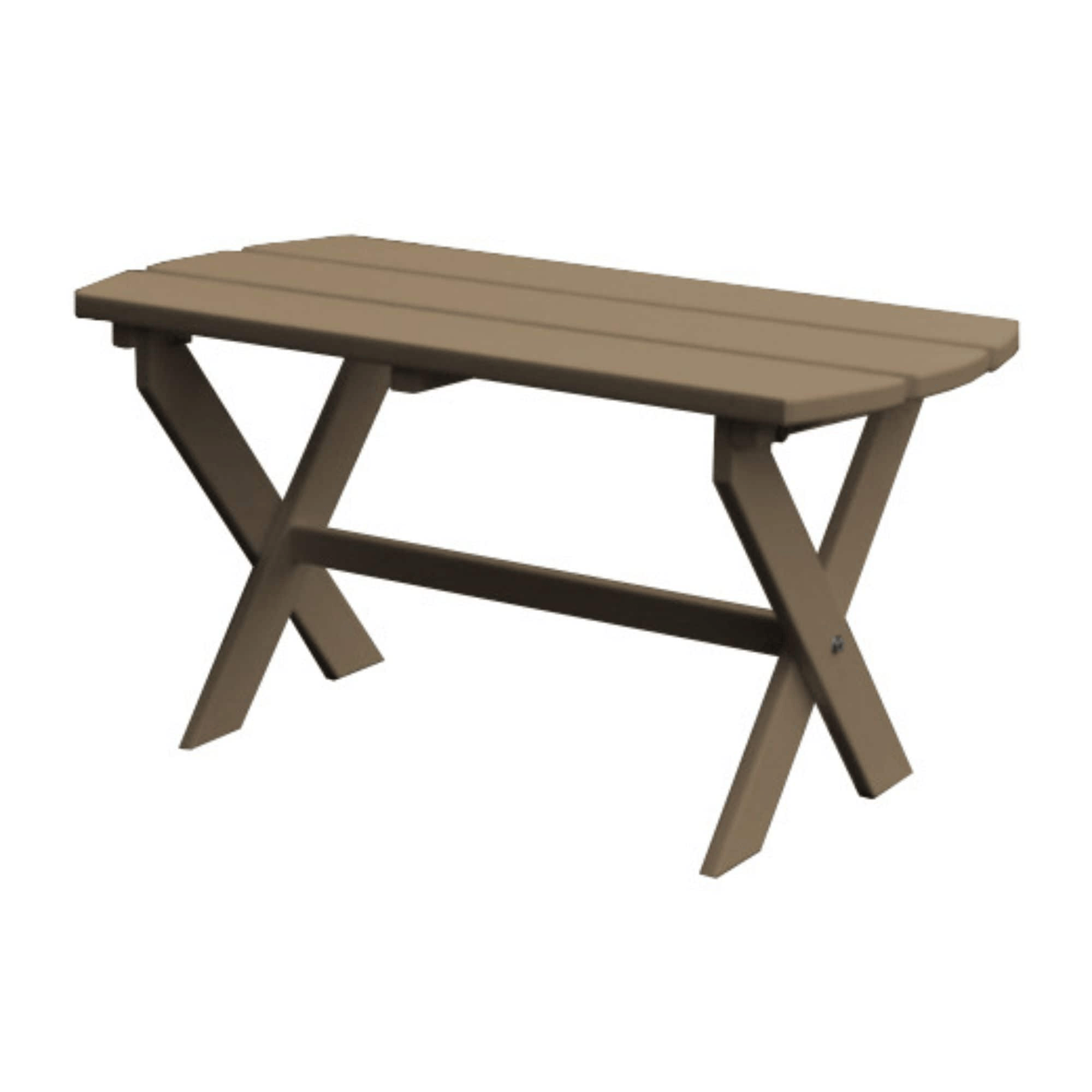 Keystone Amish Co. Poly Folding Oval Coffee Table