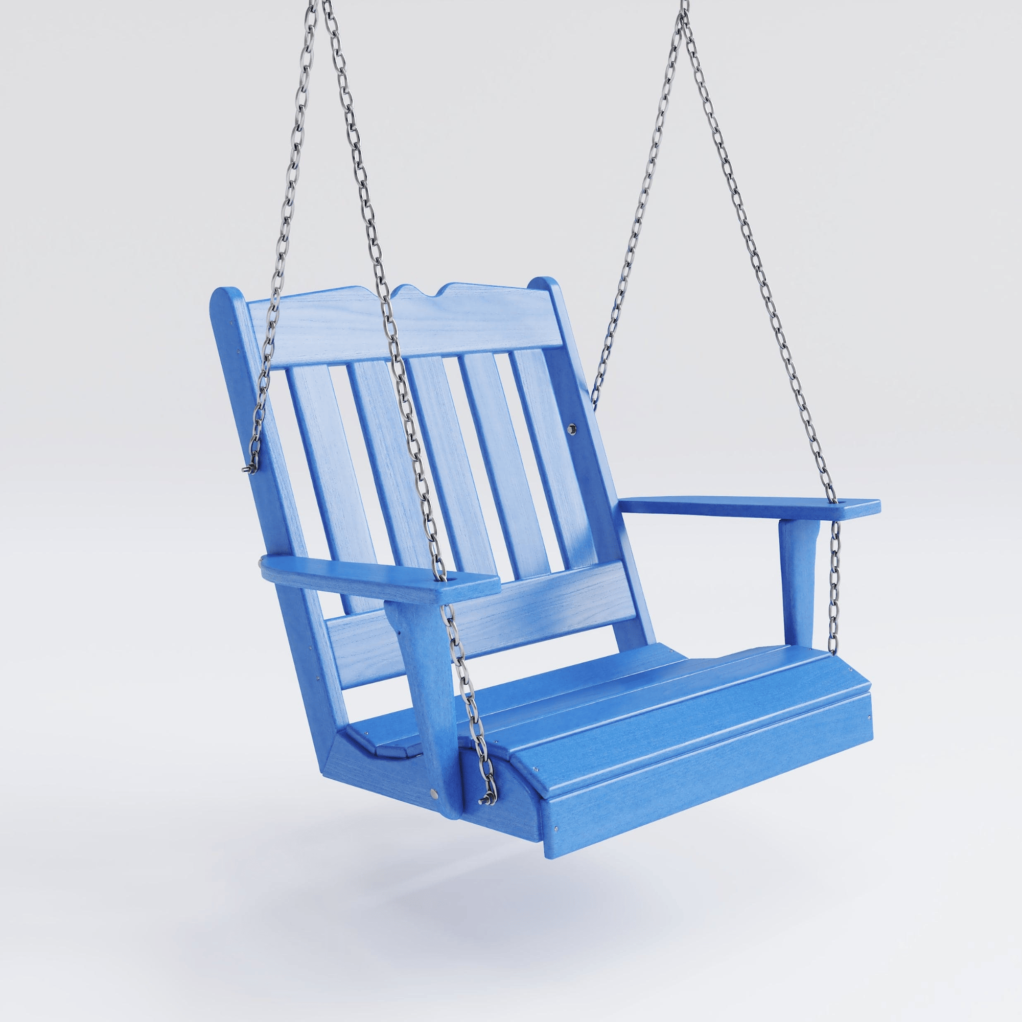 Keystone Amish Co. York Recycled Plastic Swing Chair, Blue