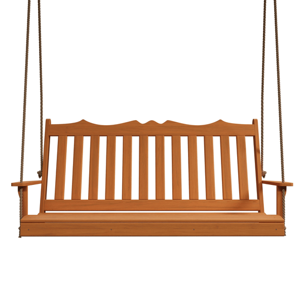 Keystone Amish Co. 4 Foot York Red Cedar Porch Swing, Natural Stain