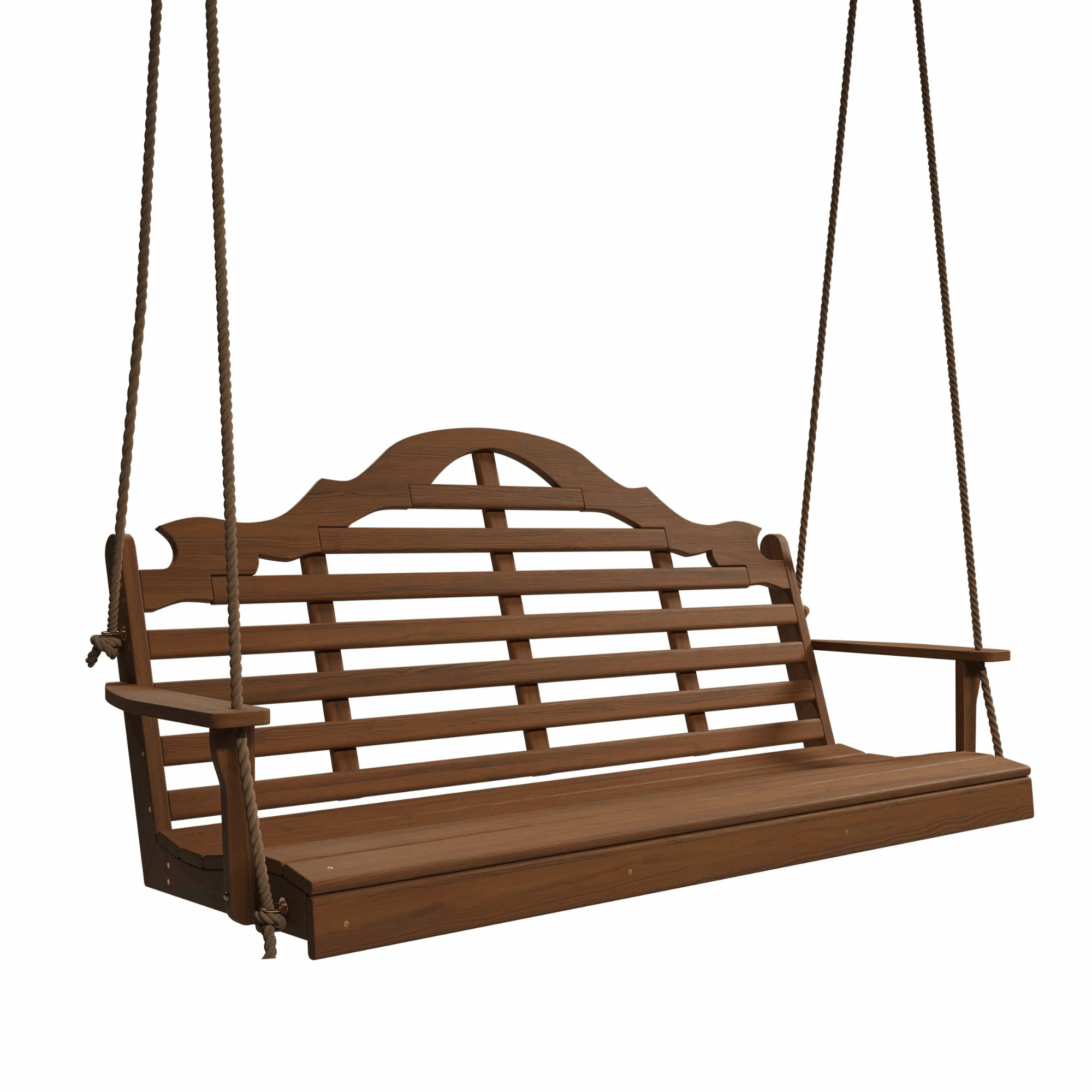 Keystone Amish Co. 6 Foot Milan Red Cedar Porch Swing without Cupholders