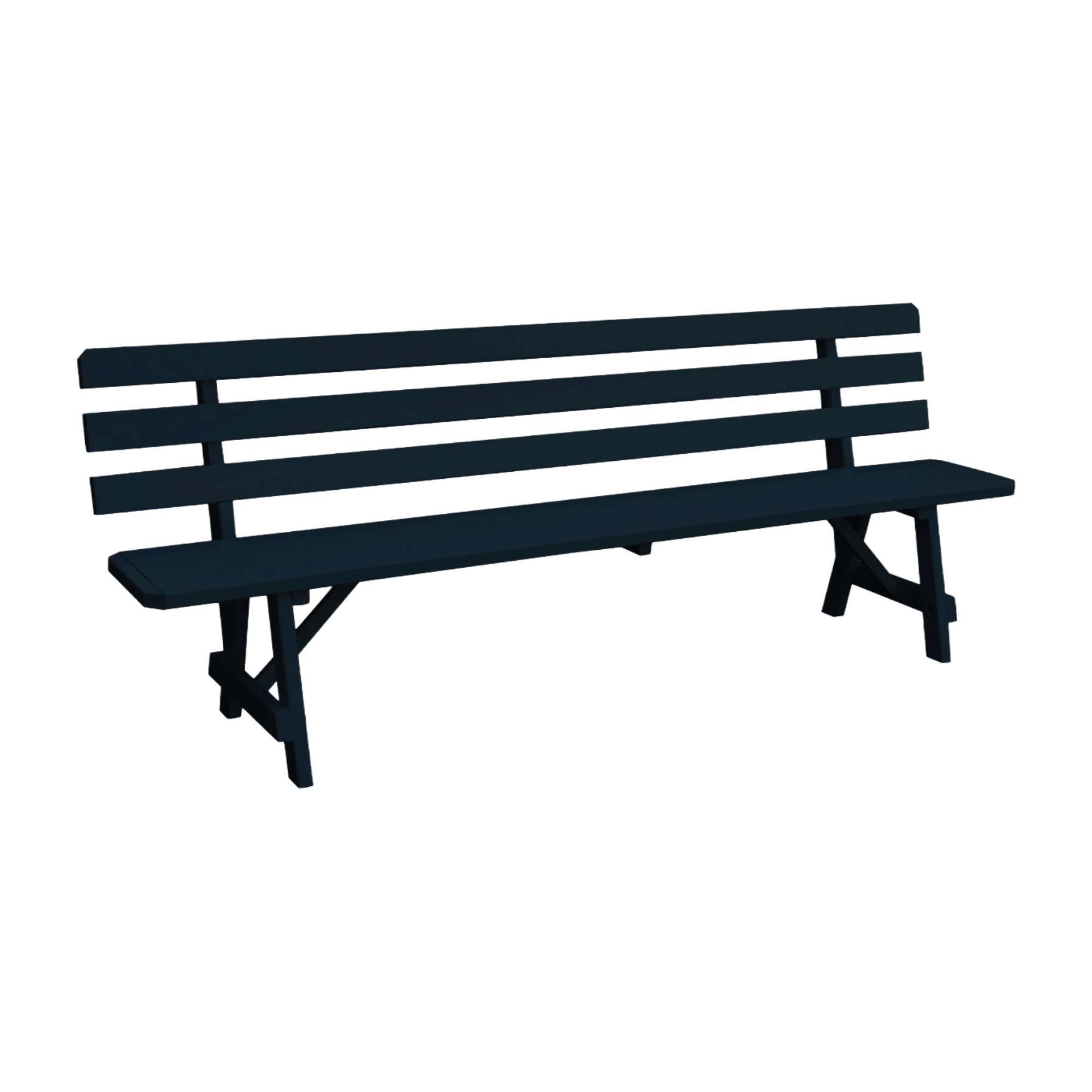 Keystone Amish Co. Traditional Wooden Backed Outdoor Bench