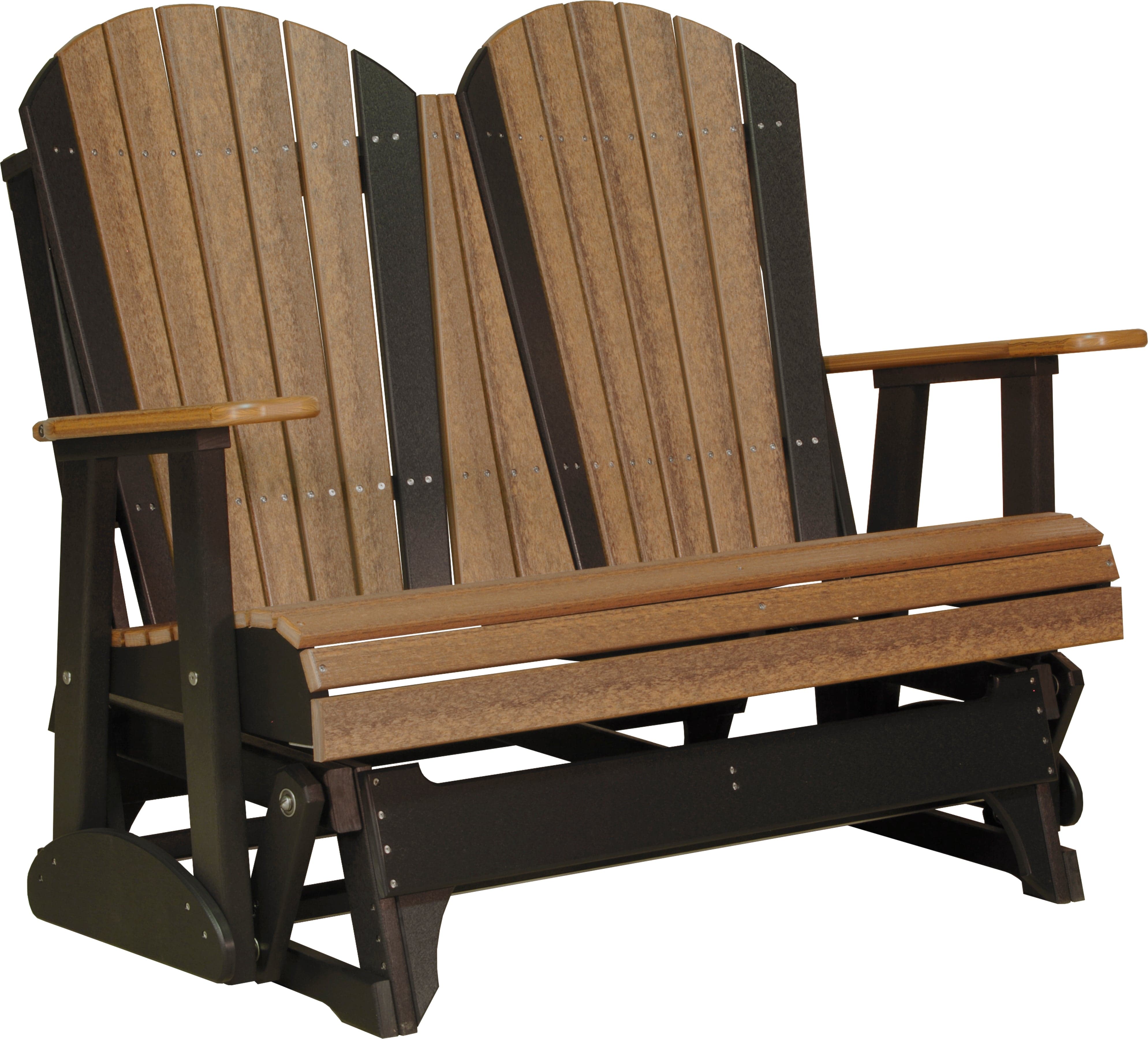 LuxCraft Adirondack 4-Foot Poly Composite Patio Glider