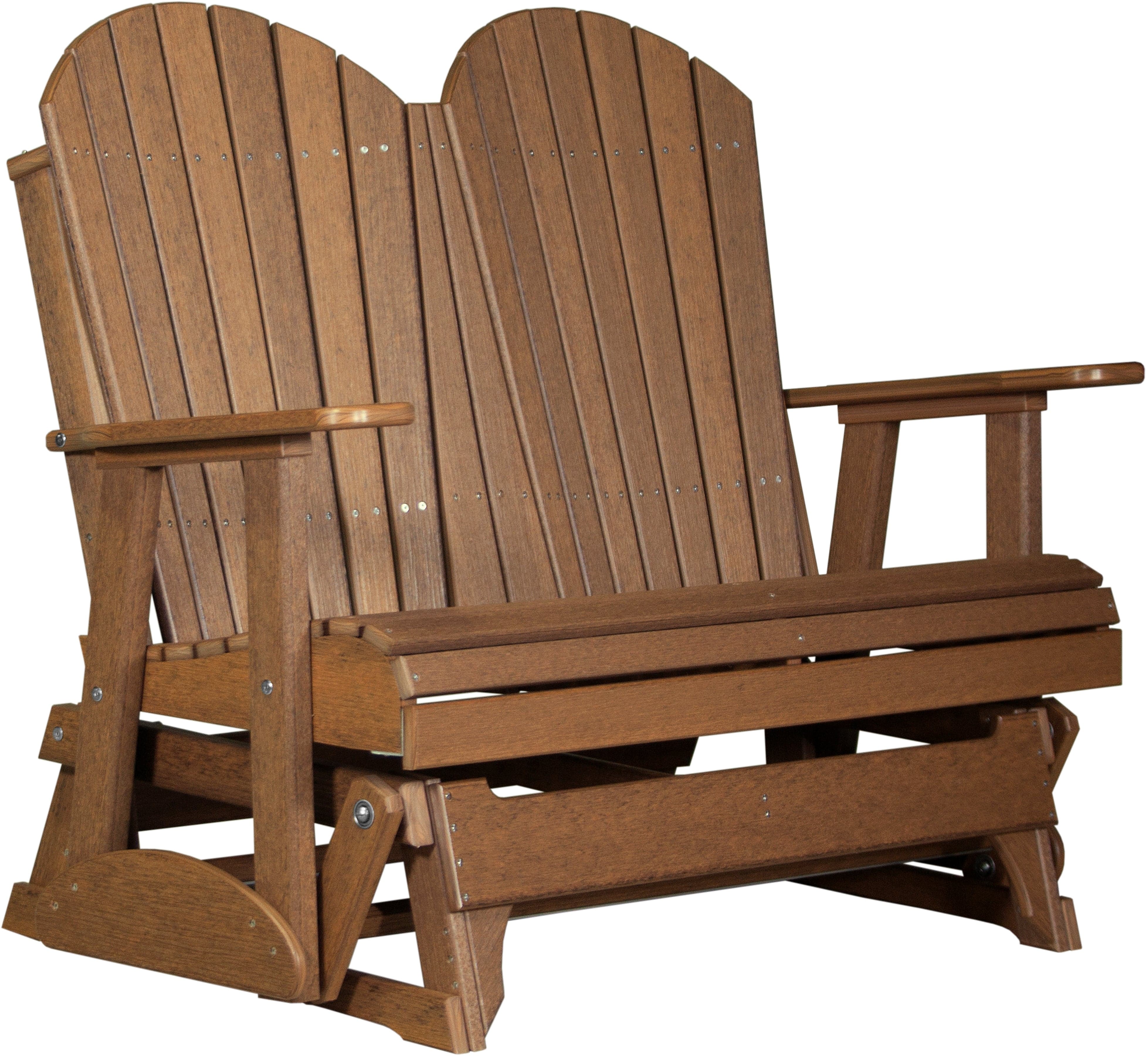 LuxCraft Adirondack 4-Foot Poly Composite Patio Glider