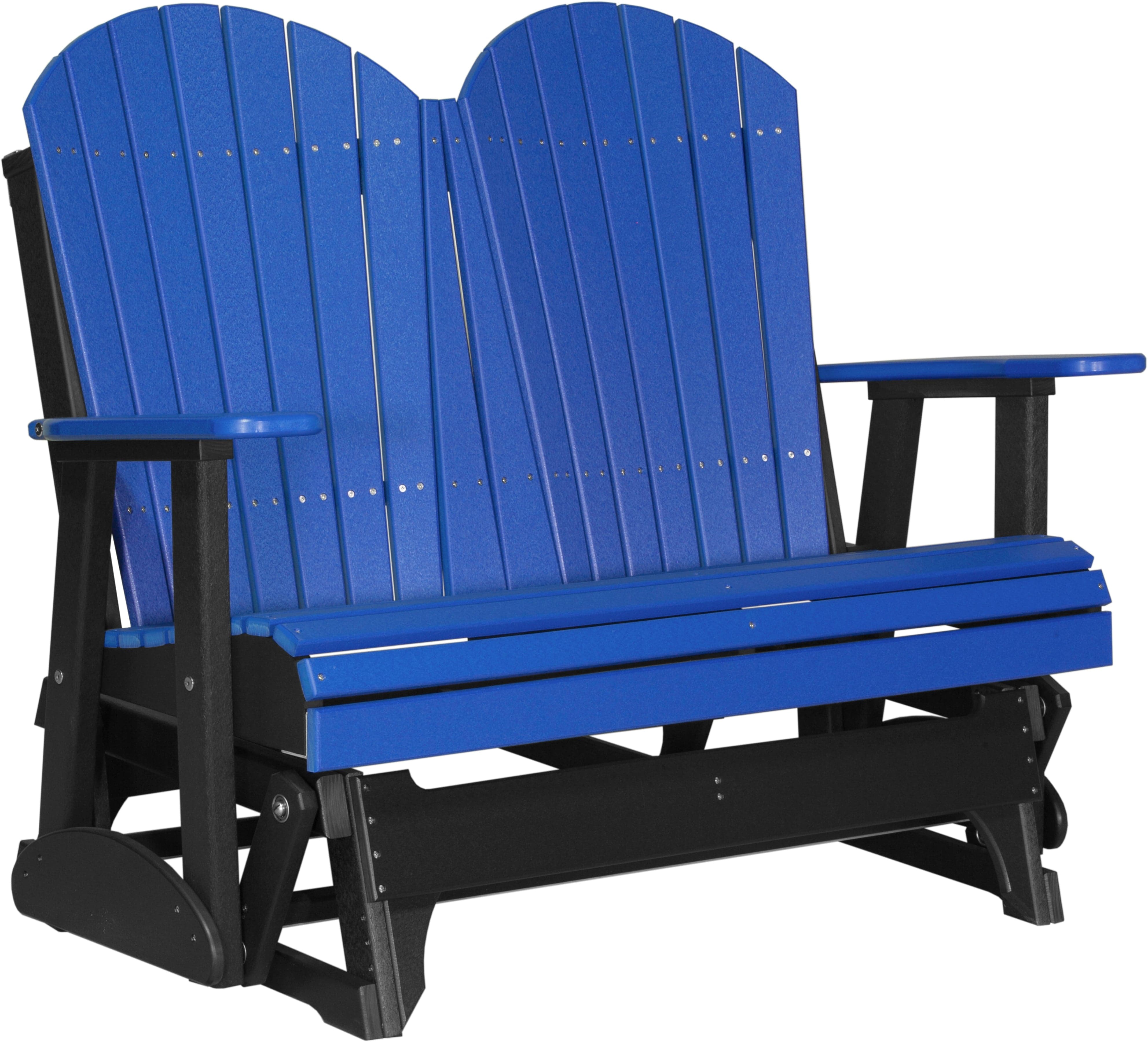 LuxCraft Adirondack 4-Foot Poly Composite Patio Glider