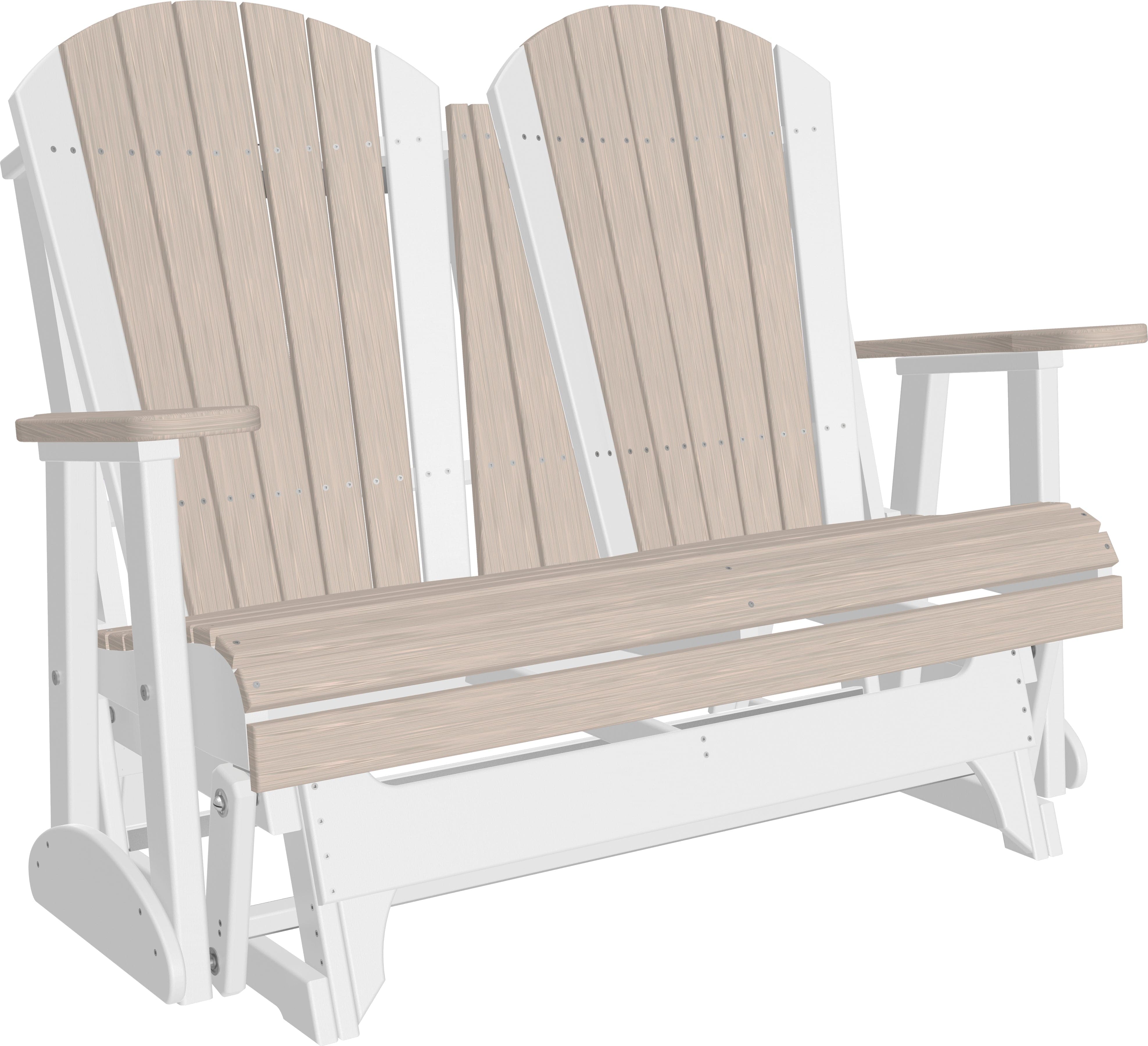 LuxCraft Adirondack 4-Foot Poly Composite Patio Glider